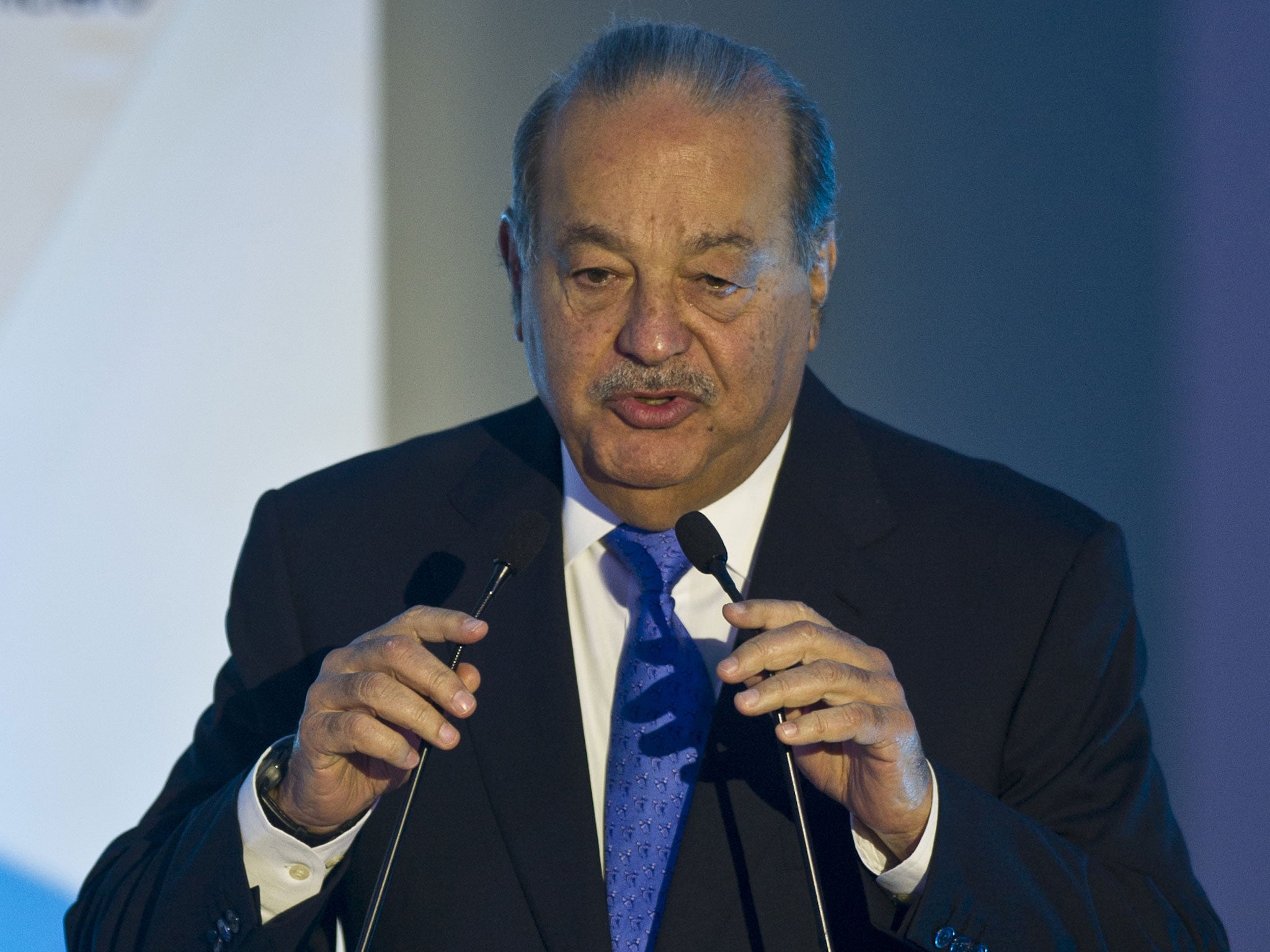 Carlos Slim Helu, the Mexican telecoms mogul, is the world’s richest man, with a worth of bn