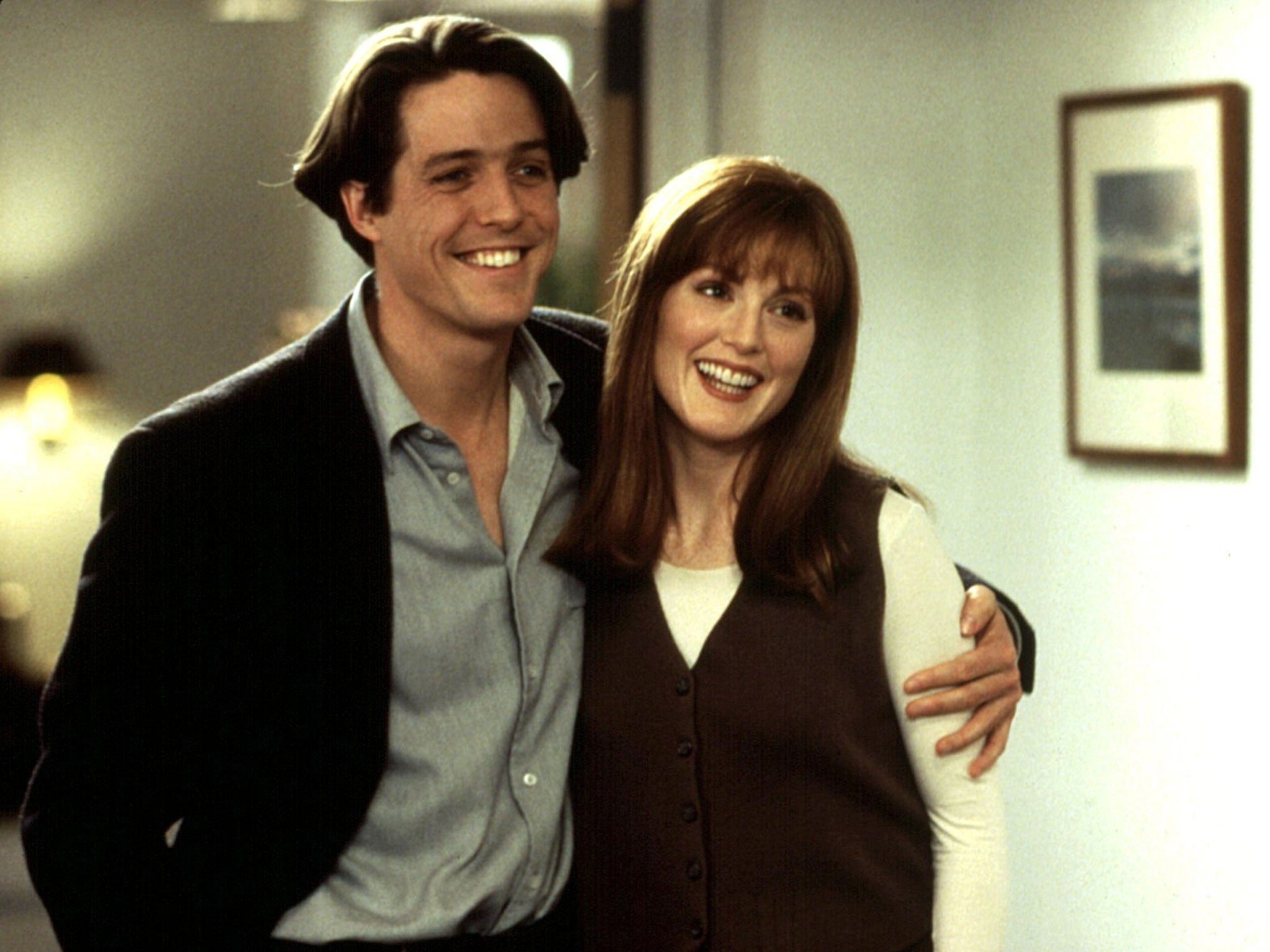 Hugh Grant and Julianne Moore in 'Nine Months' (Rex Features)