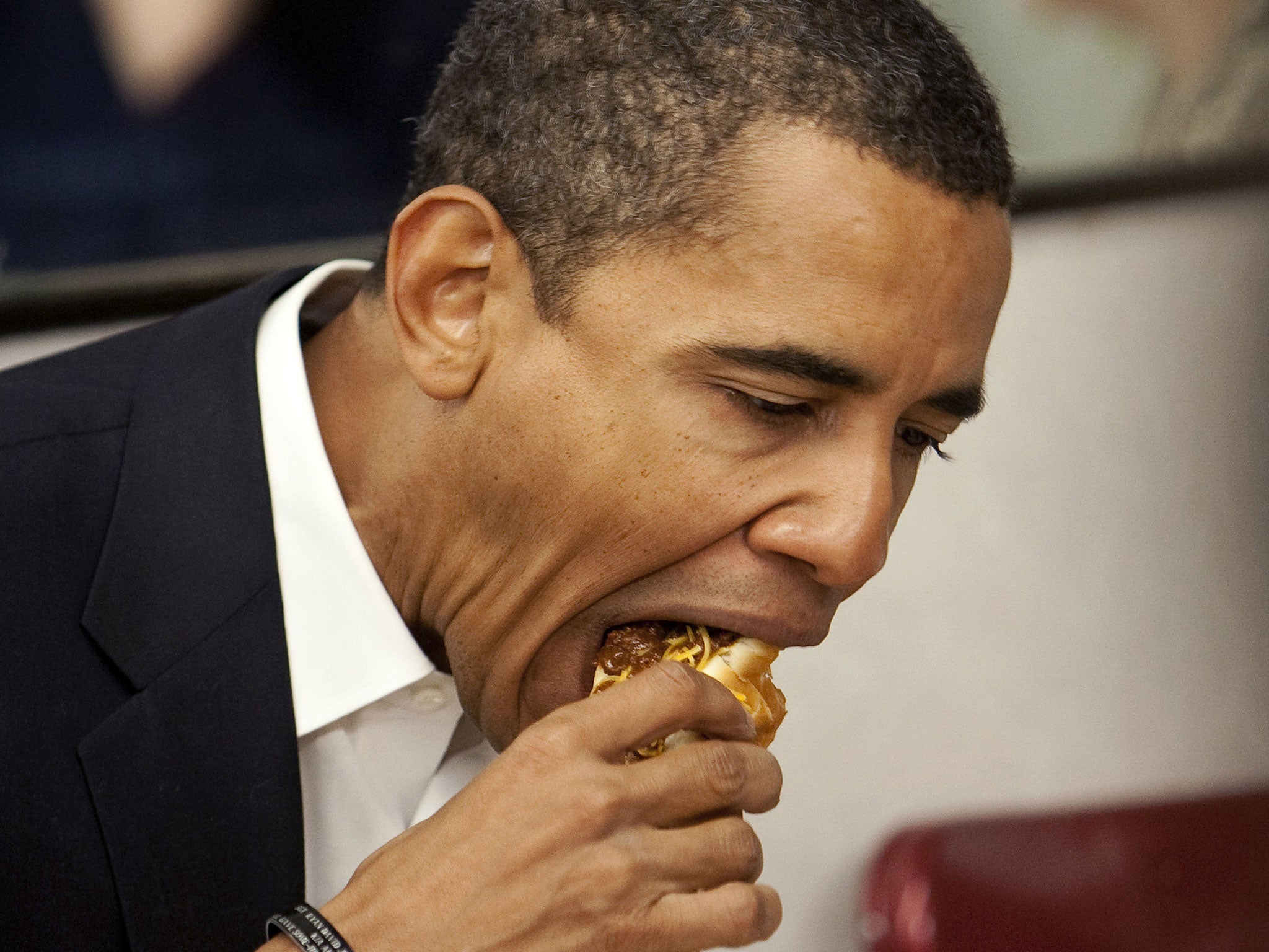 Yes we can (fit it all in): Obama has come under fire for his fat-filled photo shoots