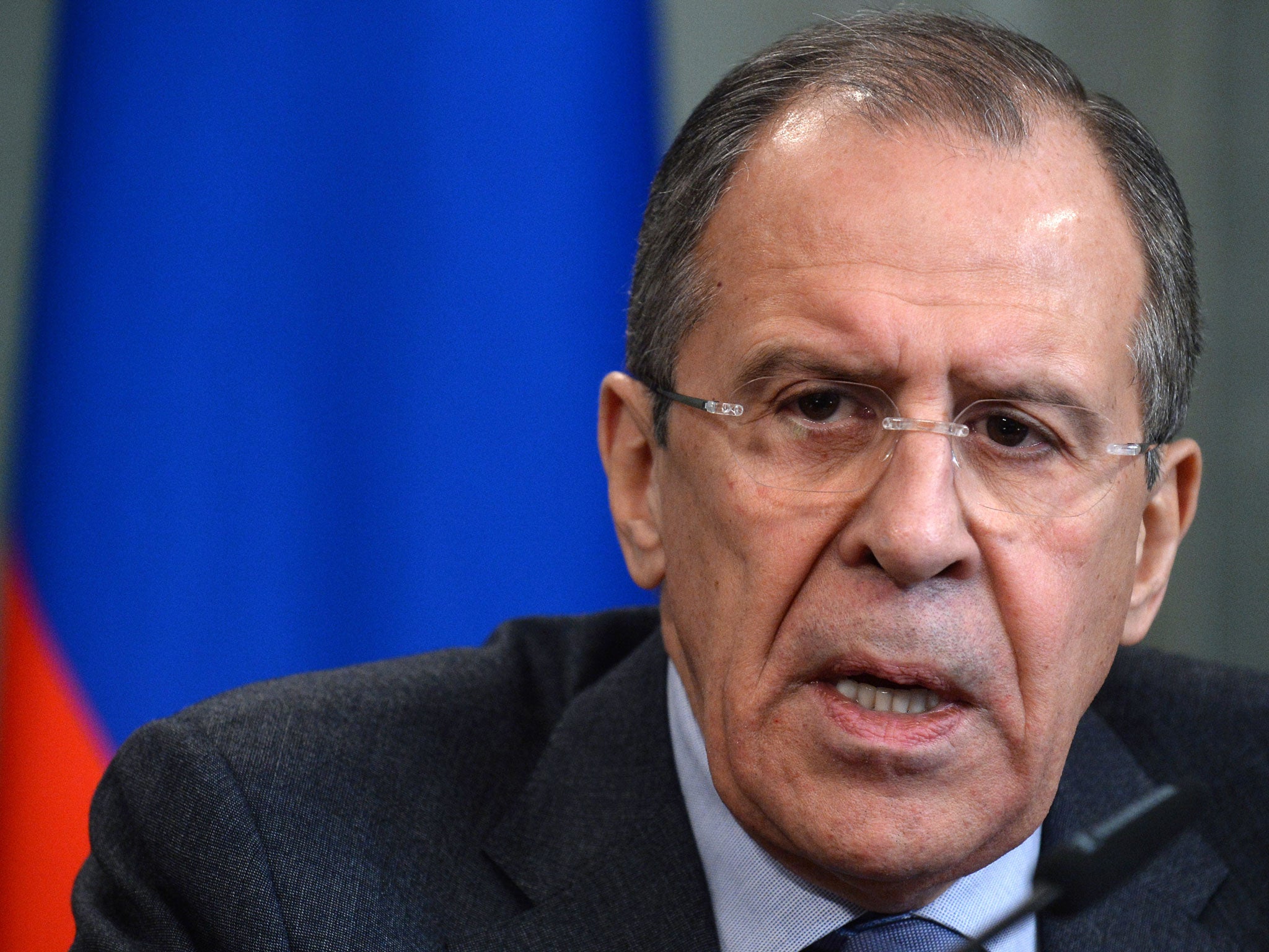 Russian Foreign Minister Sergei Lavrov..