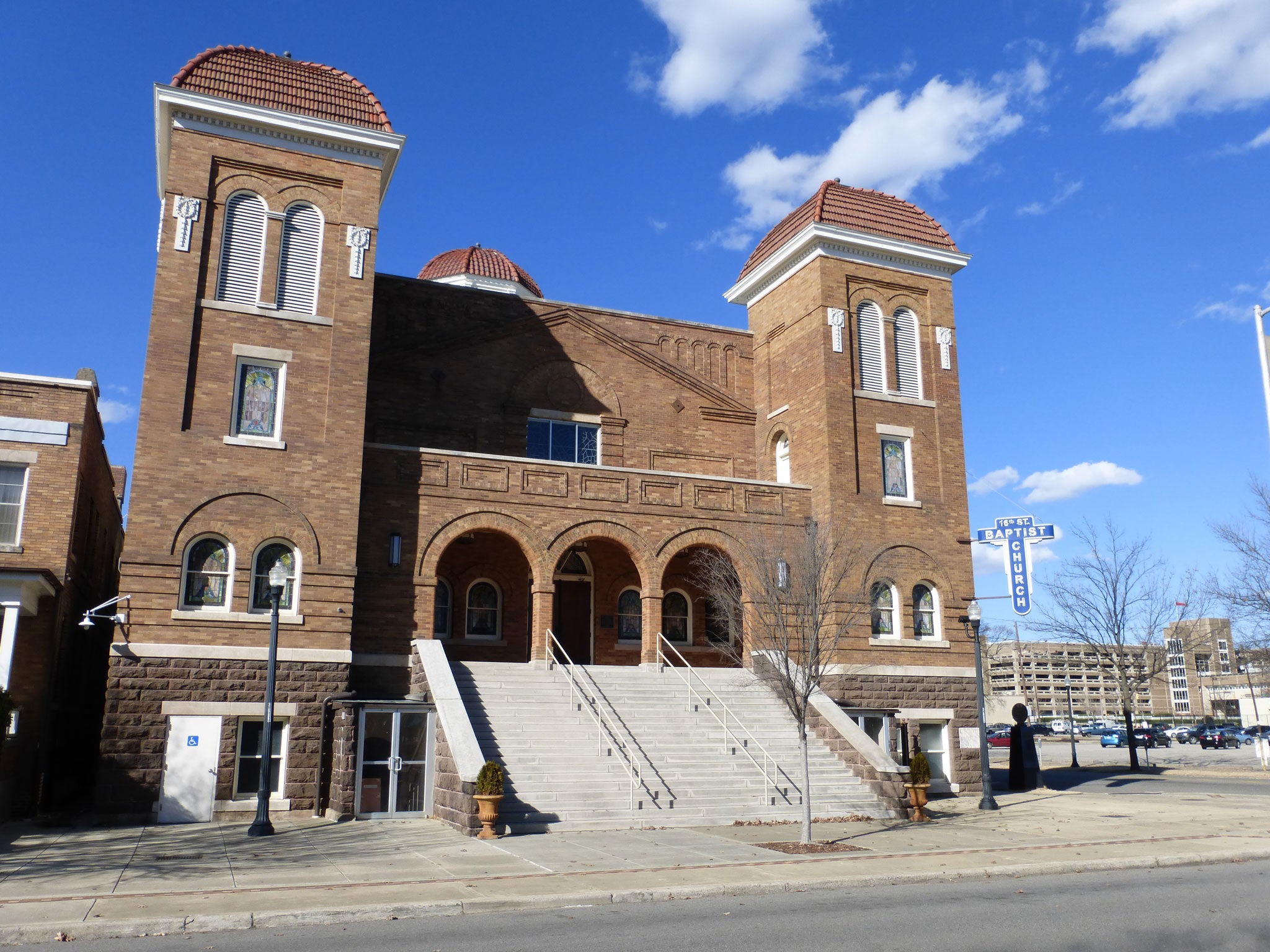 The famous 16th Street Baptist Church, which marked a turning point in the Civil Rights Movement