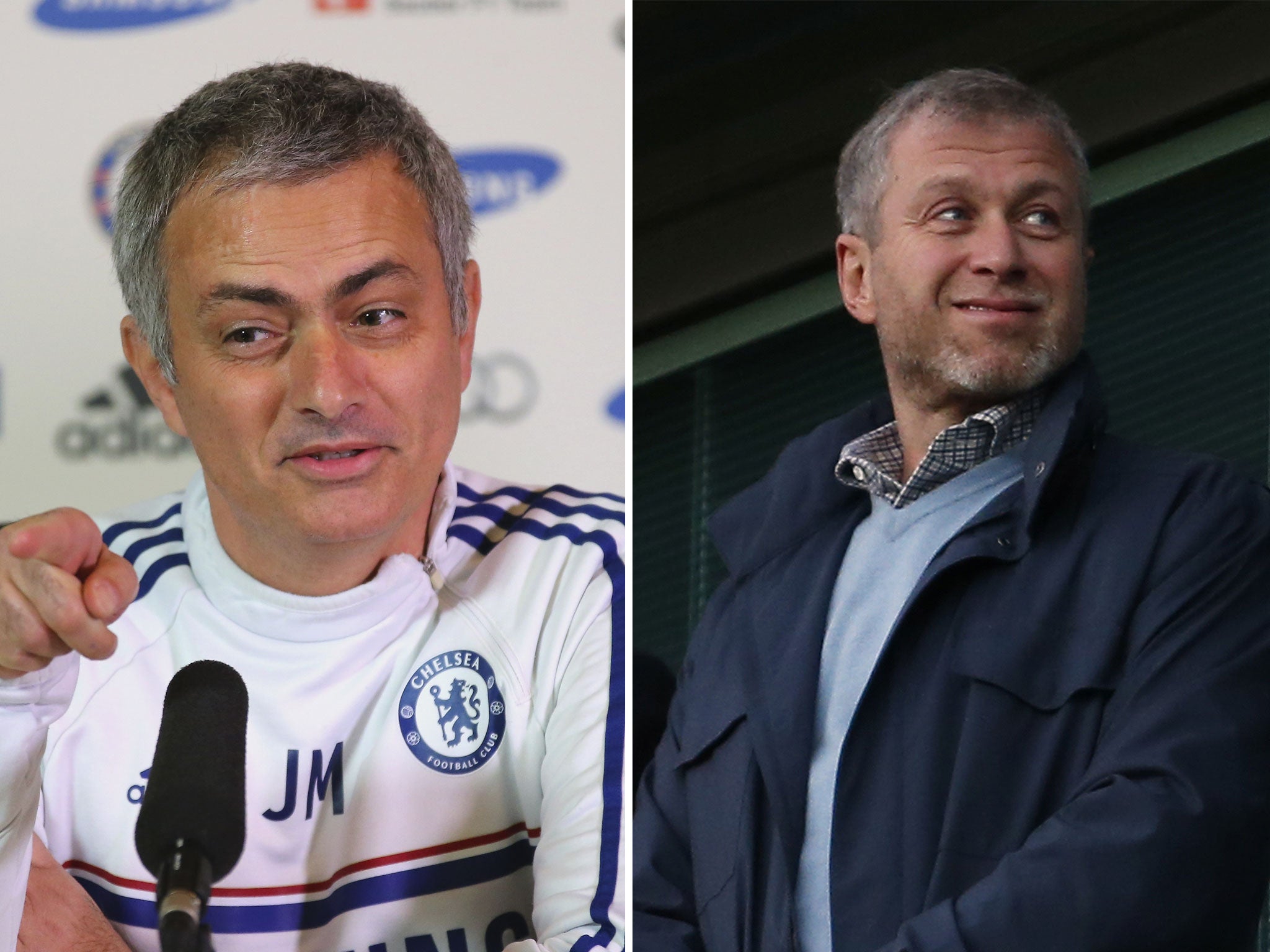 Jose Mourinho and Roman Abramovich