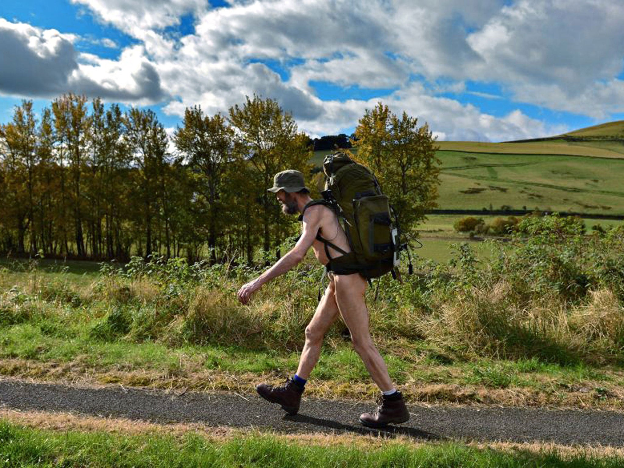 Back to naturist: Stephen Gough was the subject of 'The Naked Rambler'