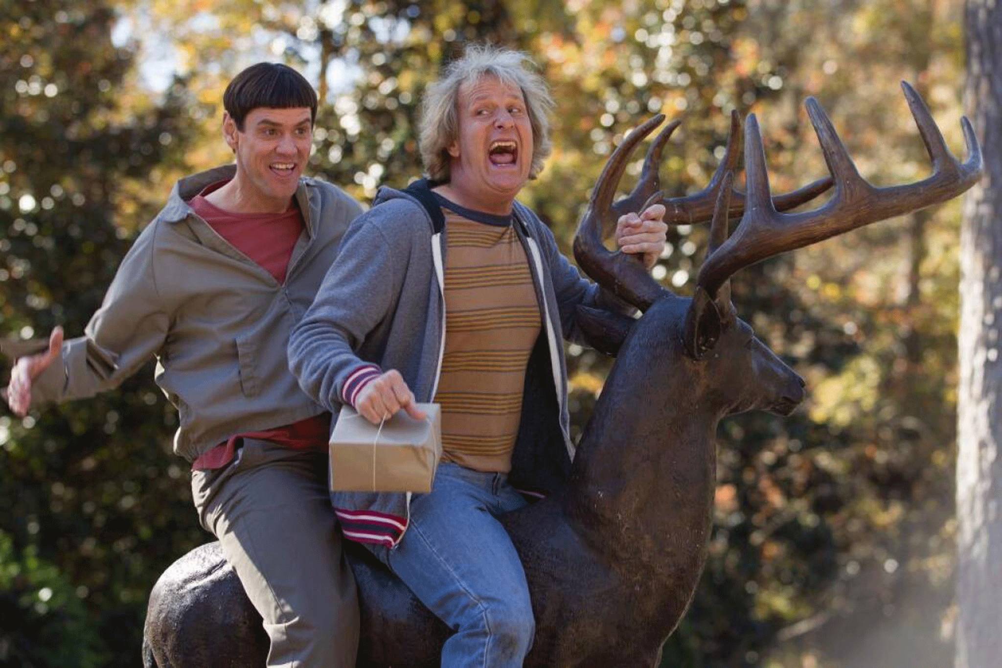 Jim Carrey and Jeff Daniels ride again