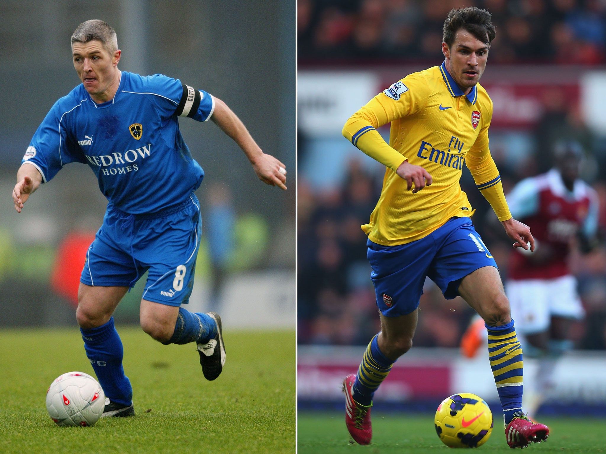 Graham Kavanagh (left) and Aaron Ramsey