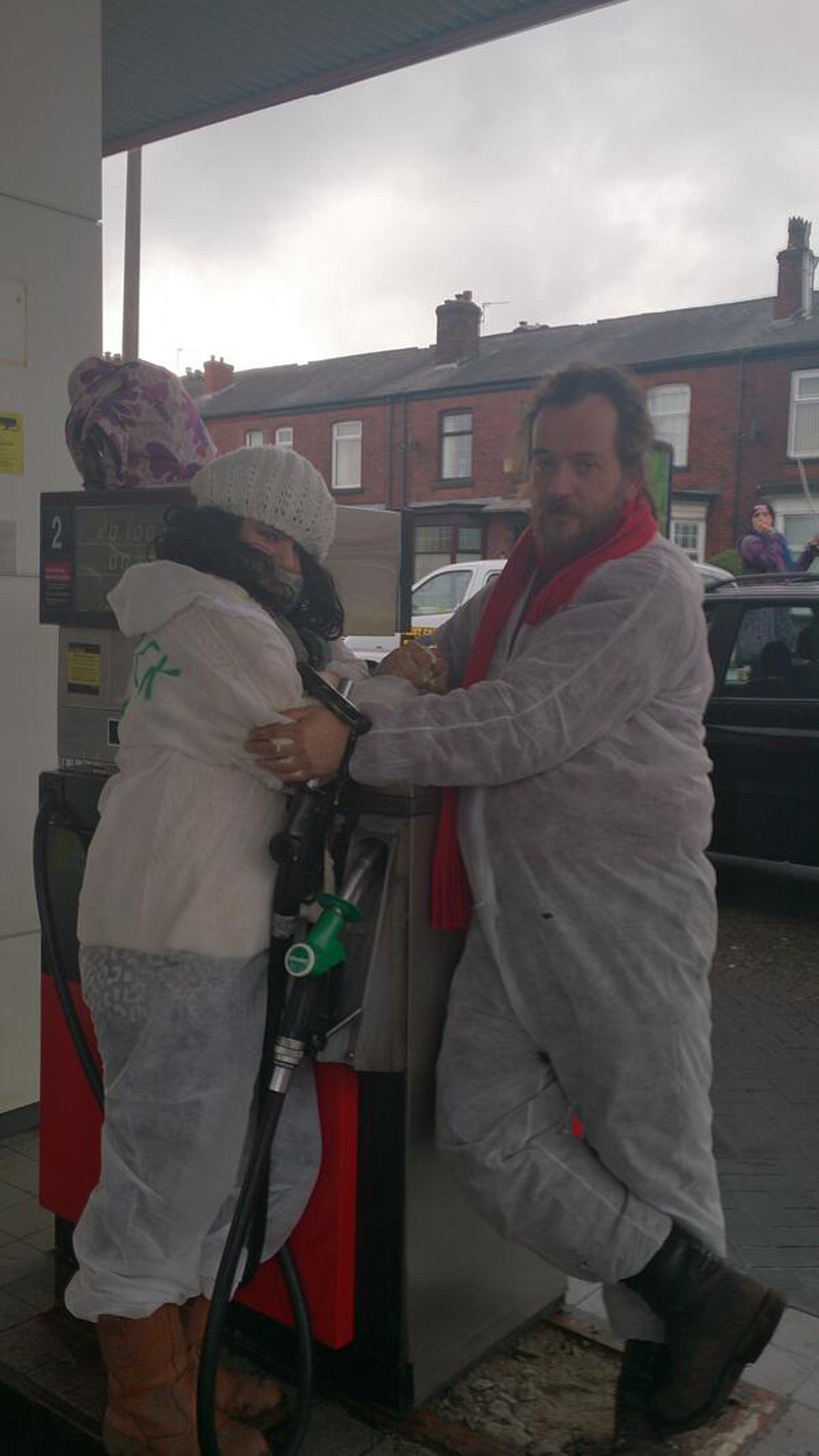 The anti-fracking protest in Bolton