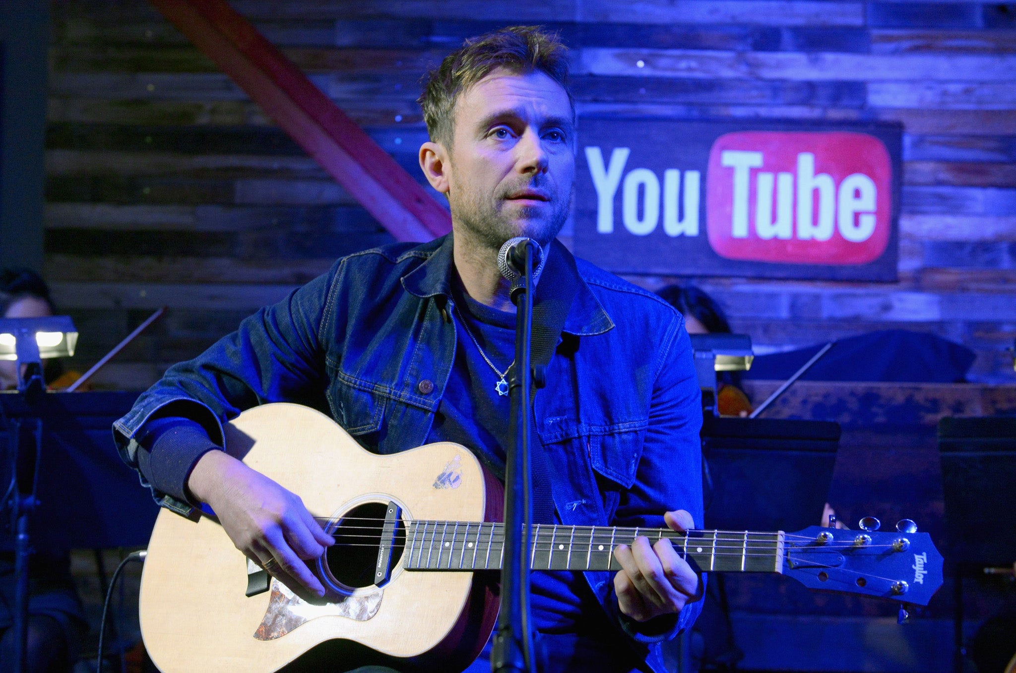 Damon Albarn performs on stage at Sundance Film Festival in Utah