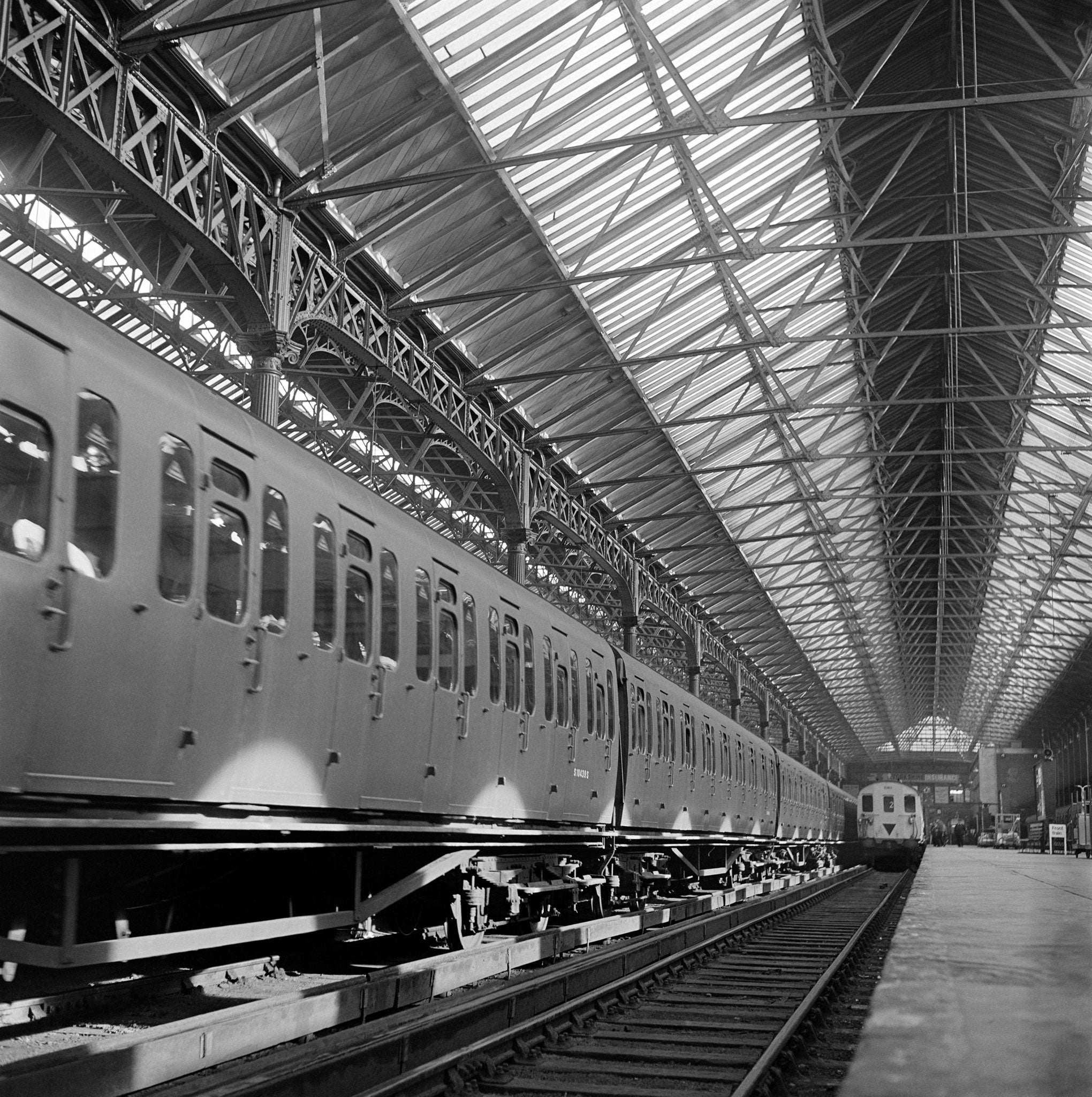 On track: London's Victoria Station in the Sixties