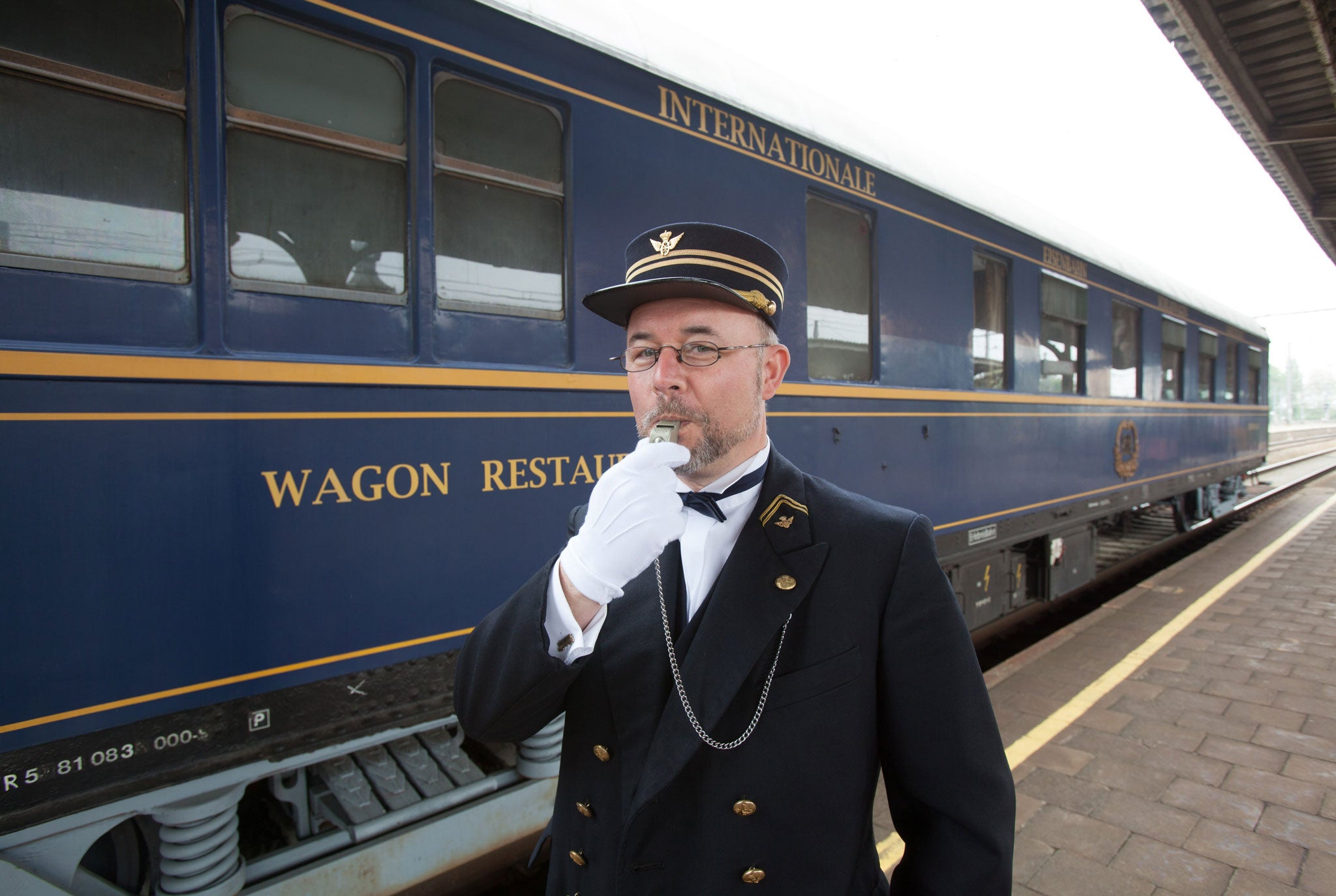 Rebirth: The English Pullmans were kitted-out in brown-and-cream livery, while the European trains were painted midnight blue