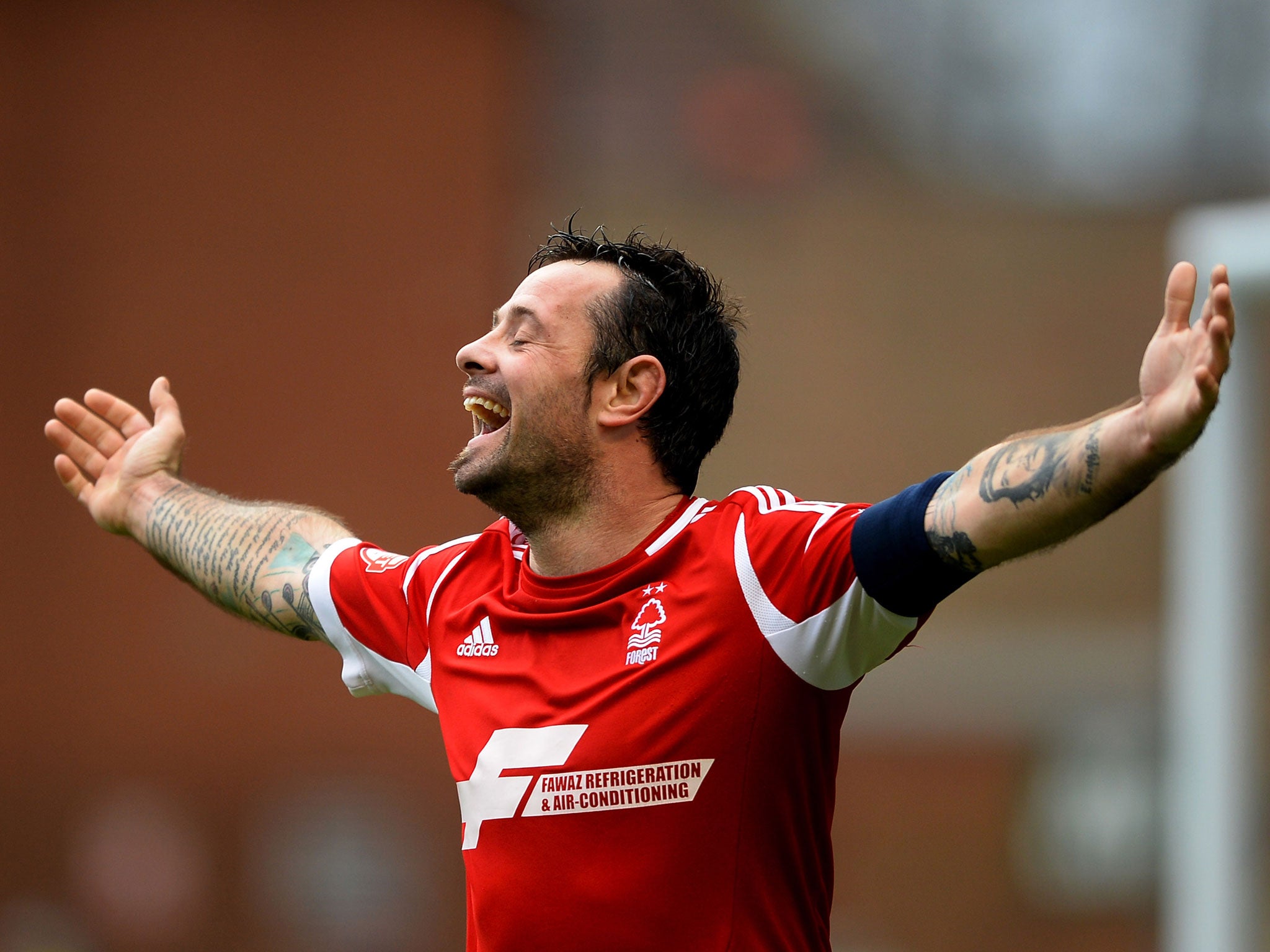 Andy Reid celebrates during Nottingham Forest's 5-0 FA Cup win over West Ham