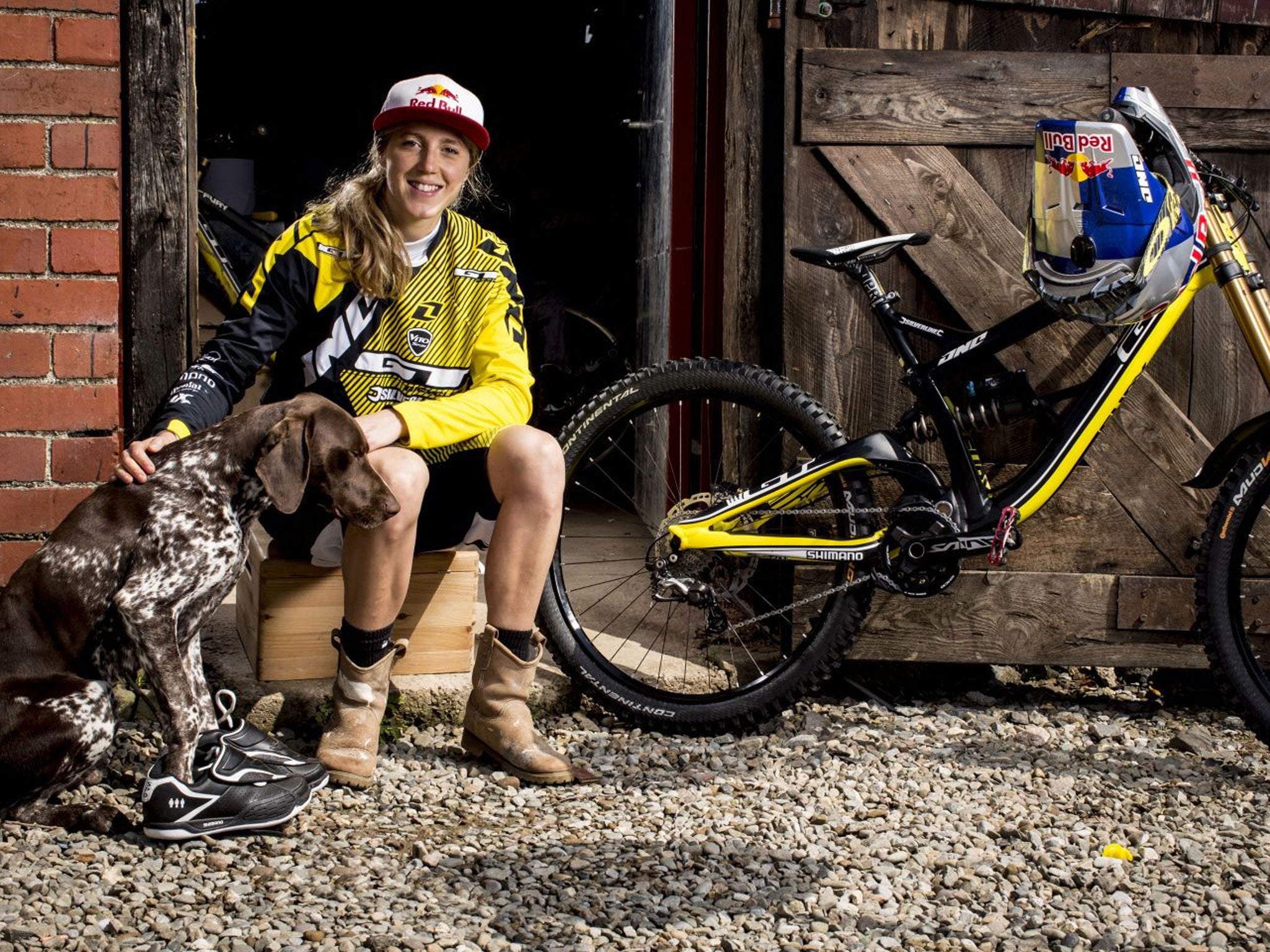 On your bike: Atherton hopes her success will inspire more young women to try the sport she loves