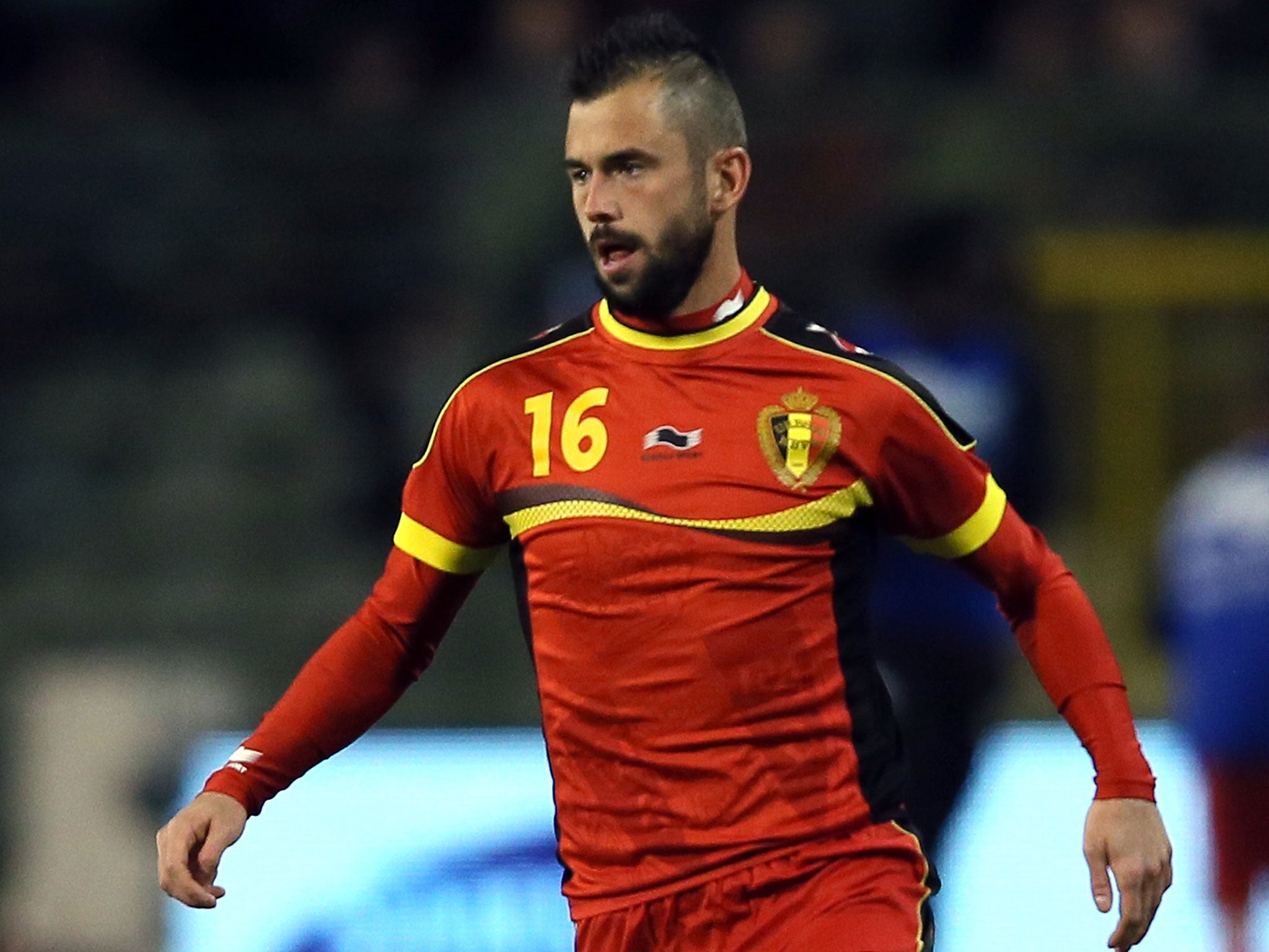 Steven Defour in action for Belgium last November