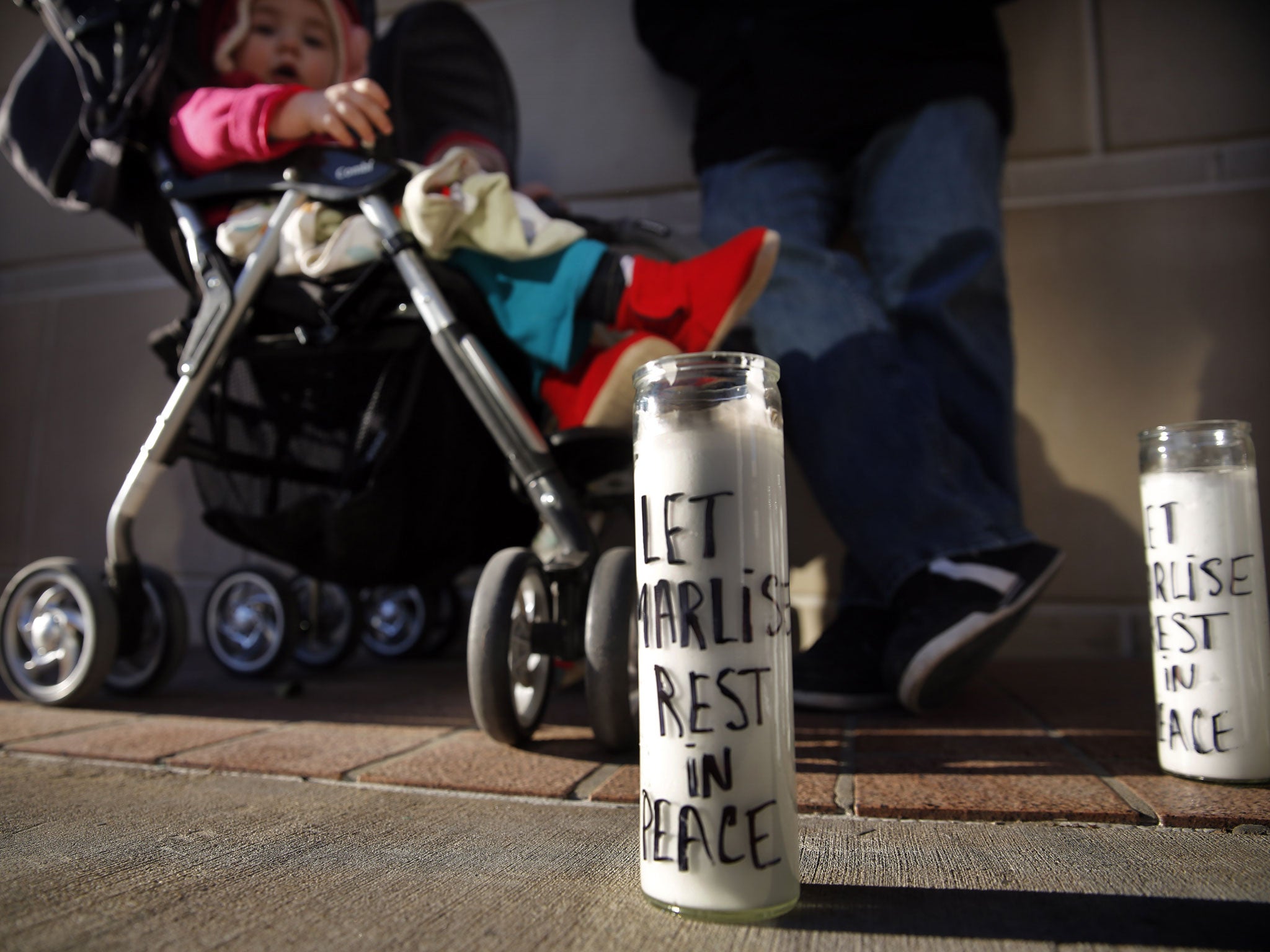 Supporters of the Munoz family assembled outside the Tim Curry Criminal Justice Center, in Fort Worth