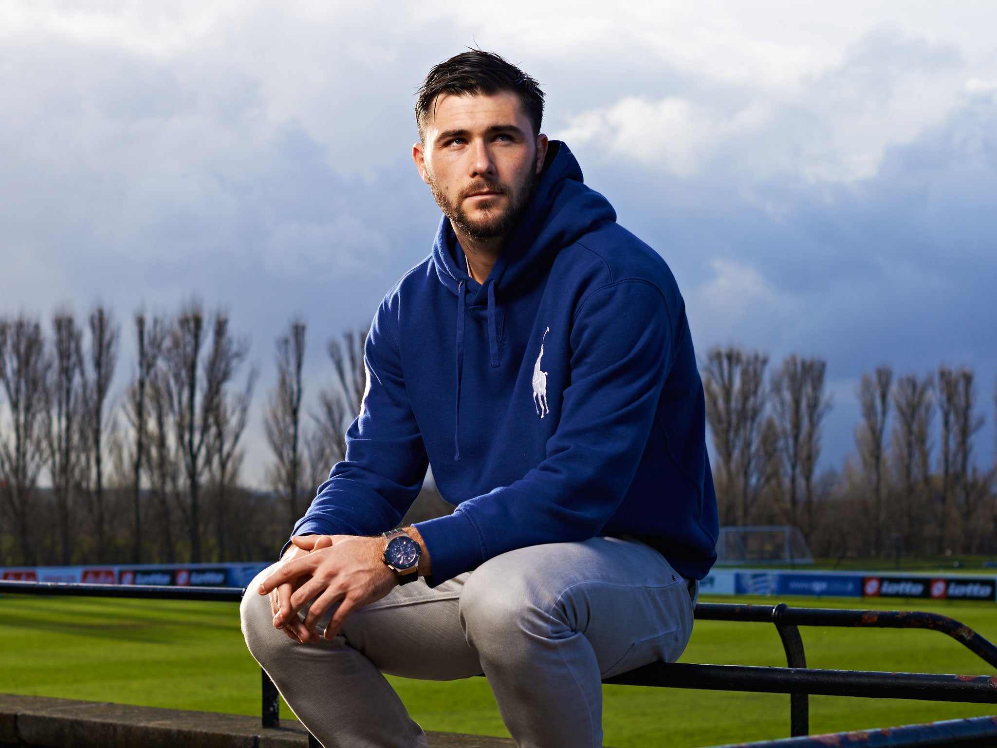 Charlie Austin at QPR's training ground