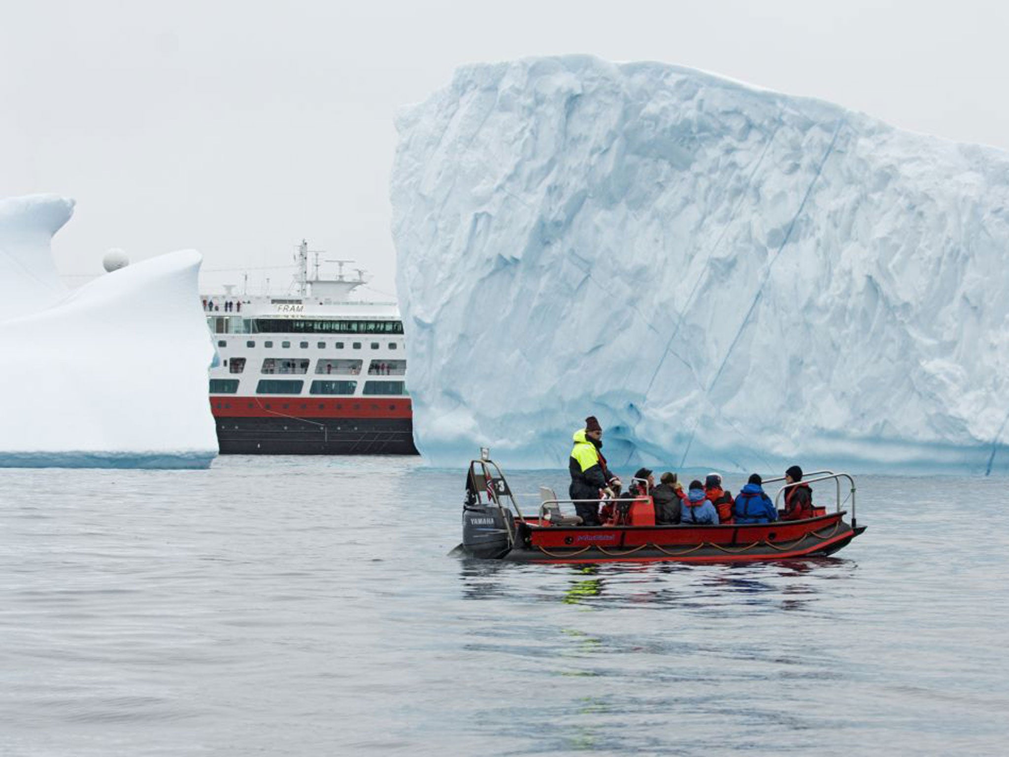 The Fram off the coast of Greenland