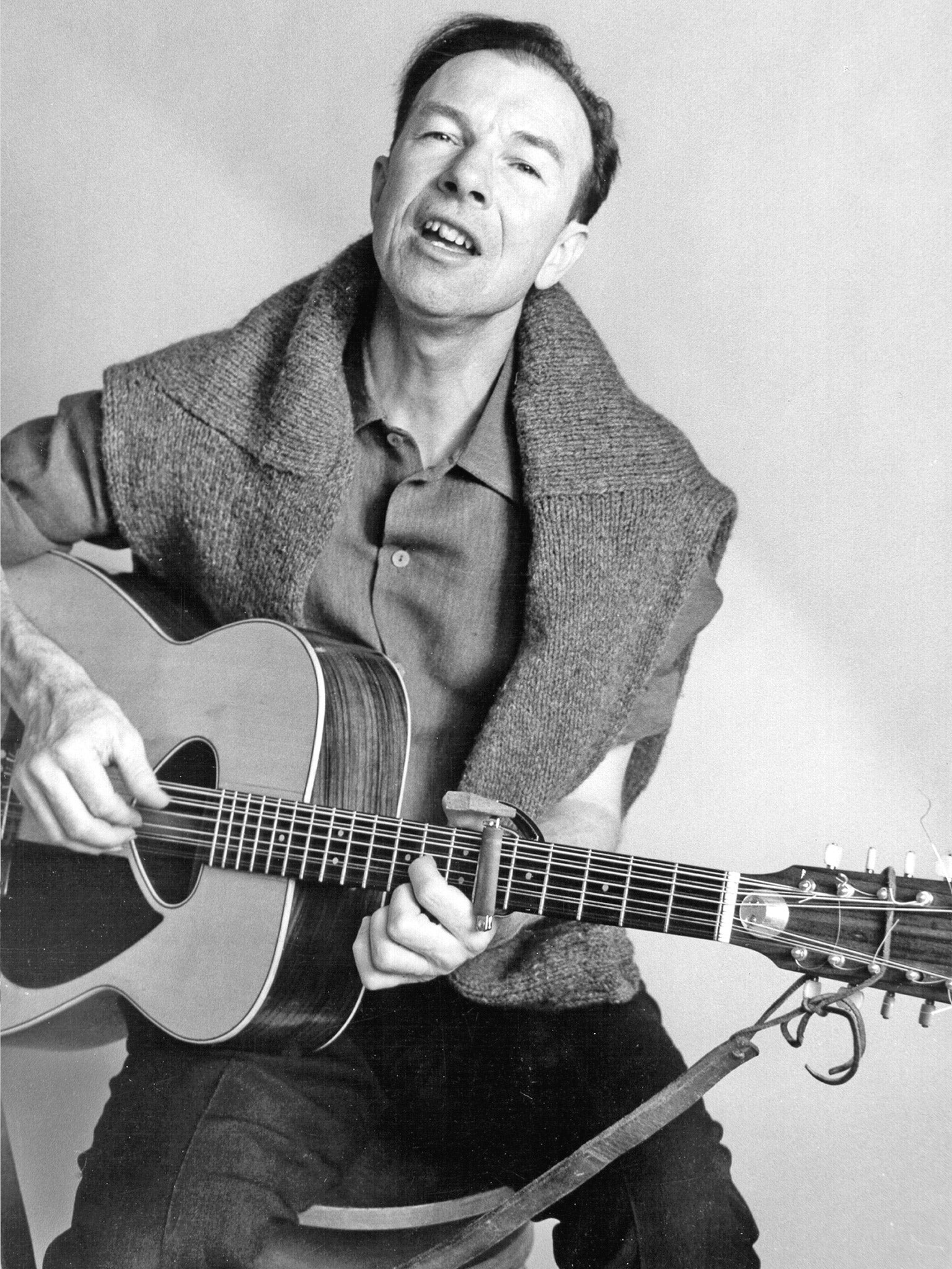 Pete Seeger in 1963 (Getty)