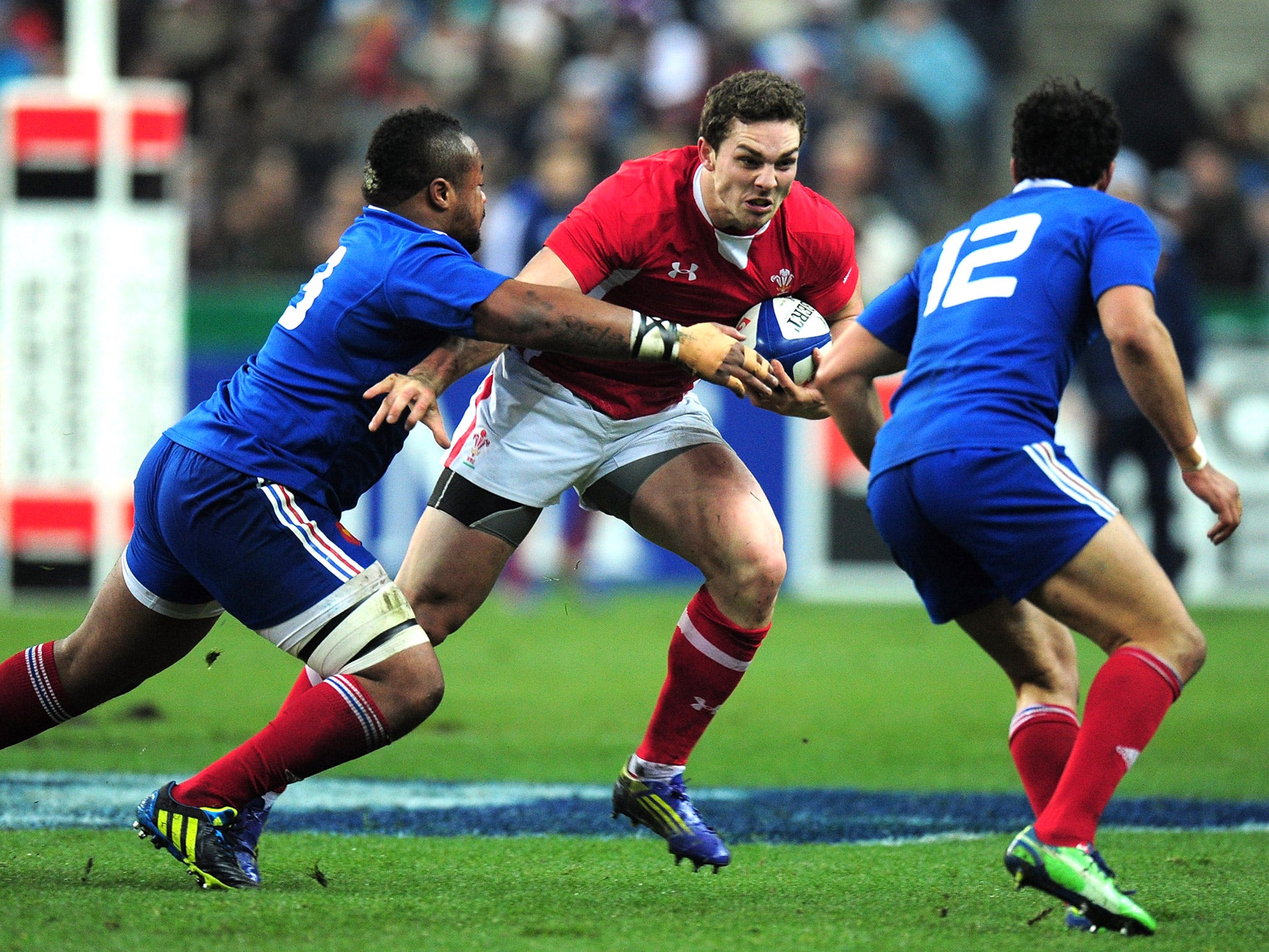 George North gets Wales up and running against France last year (Getty)