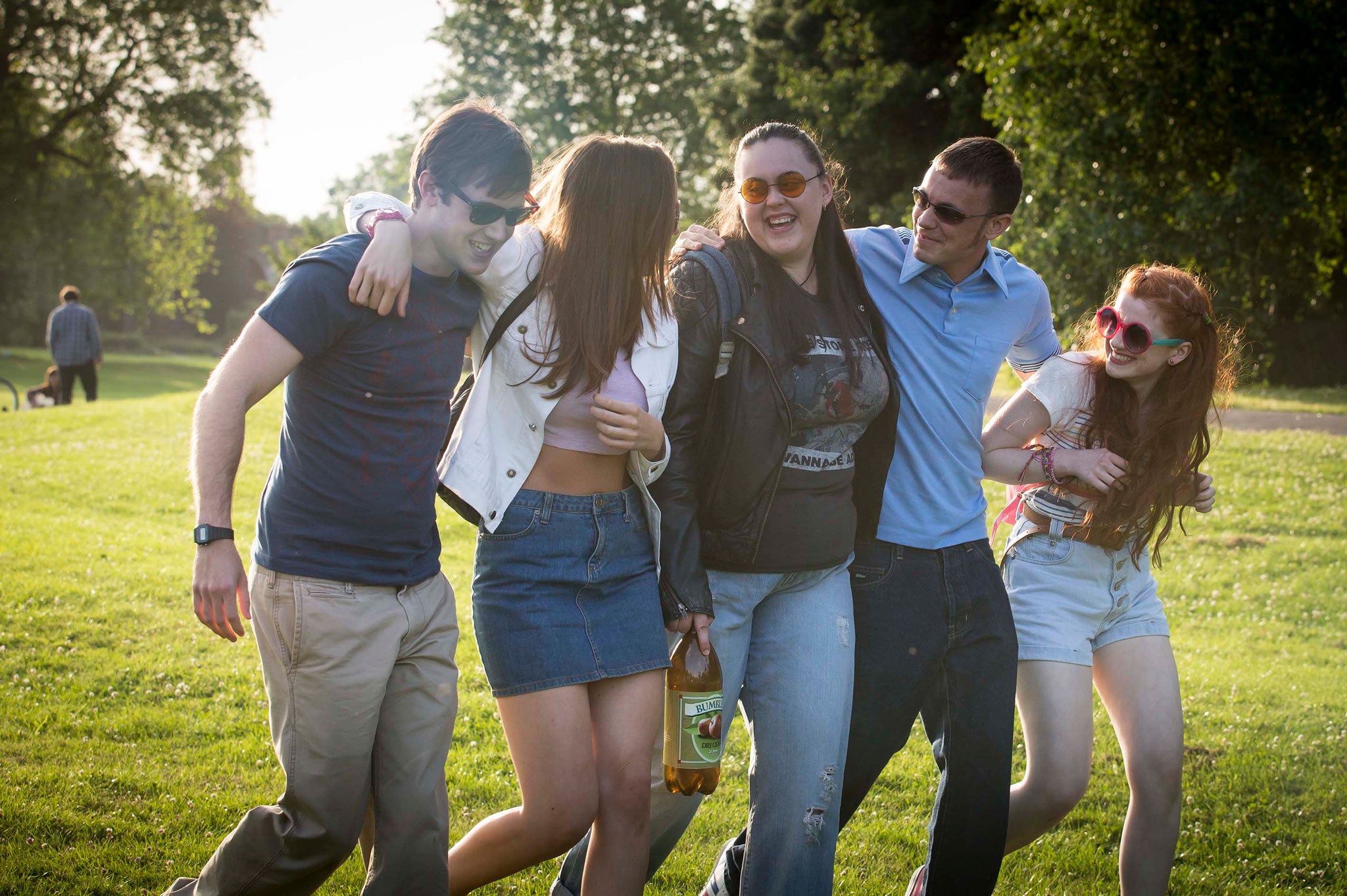 Rooney (centre) and the cast of 'My Mad Fat Diary'