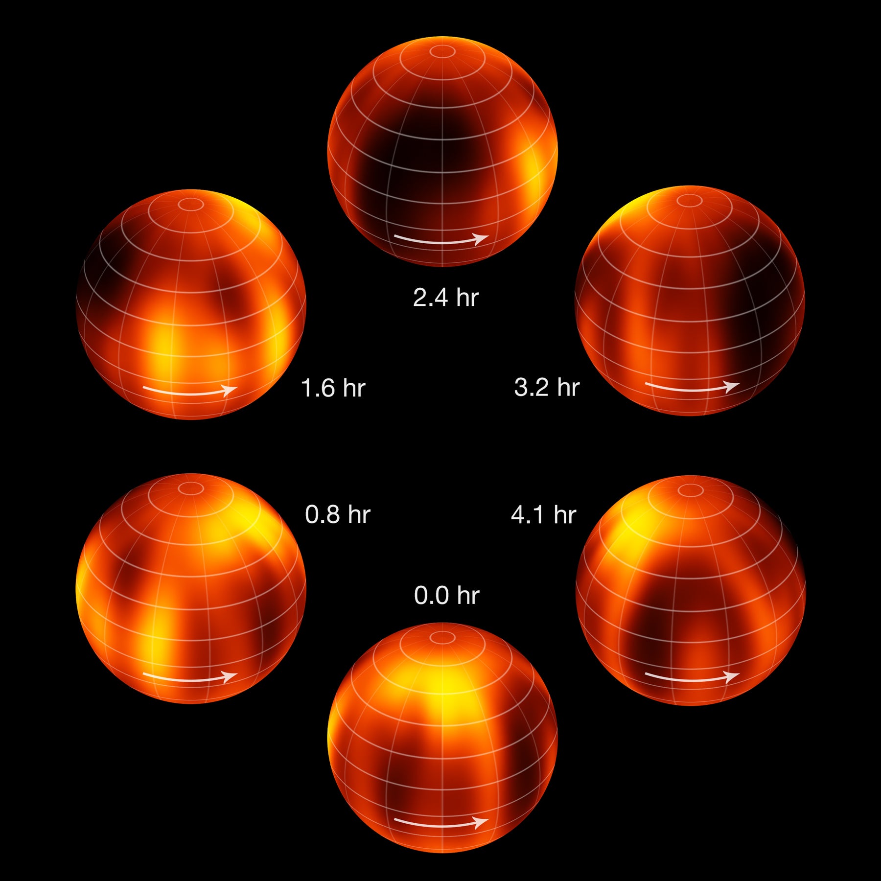 Surface map of Luhman 16B recreated from VLT observations. Credit: ESO / I. Crossfield