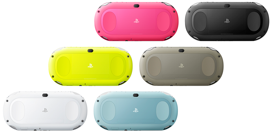 The PS Vit Slim comes in six colours, but it's not yet known whether all will be availble in the UK.