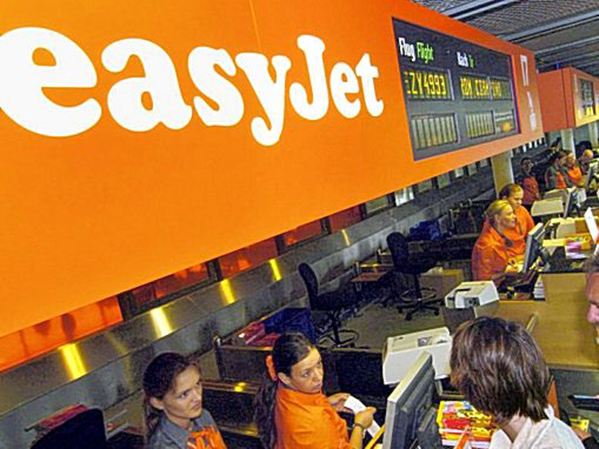 No go: easyJet blamed a database error