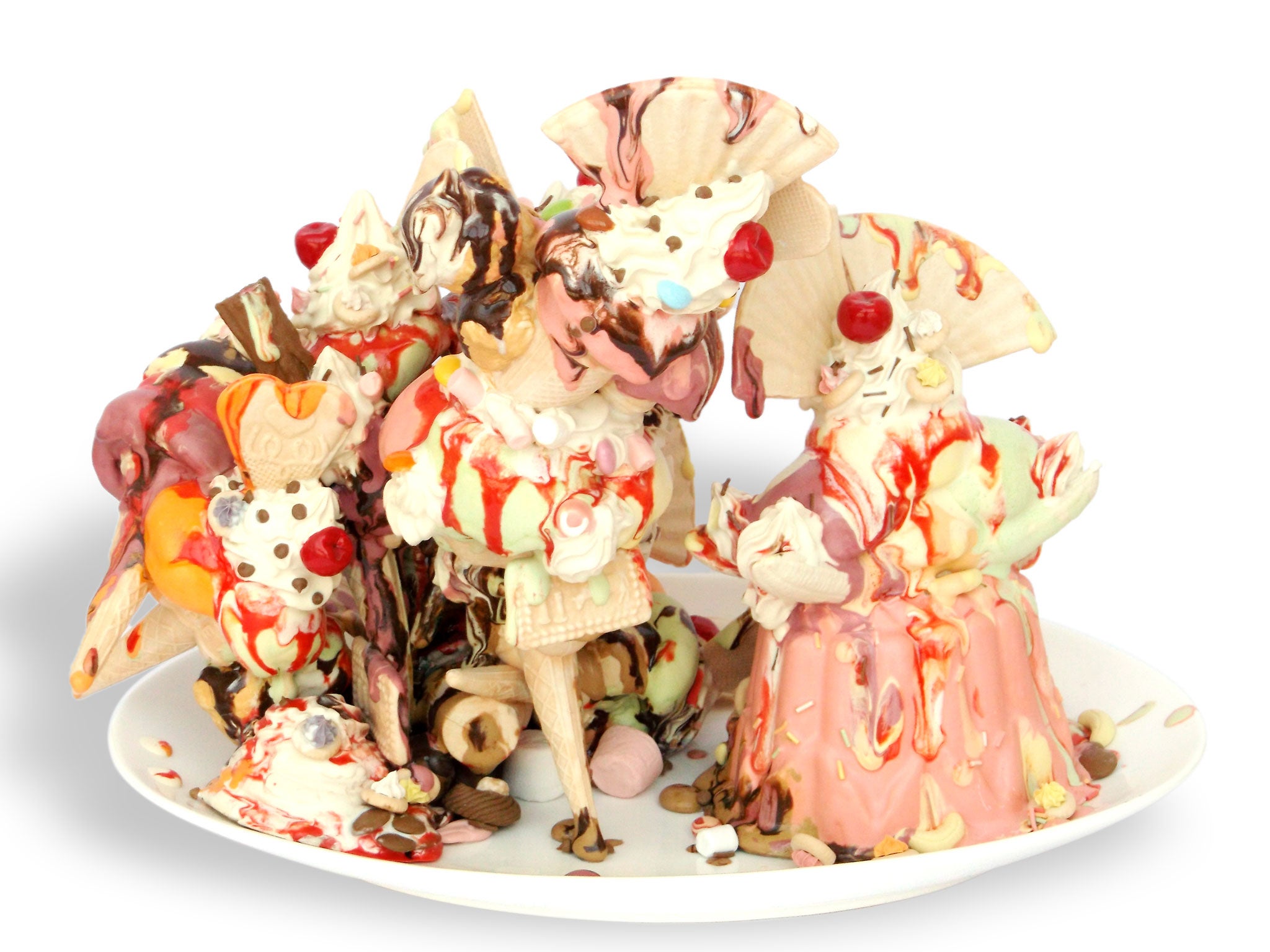 Anna's Barlows 'I'll Give You Everything' - one of her amazing ice-cream ceramic sculptures