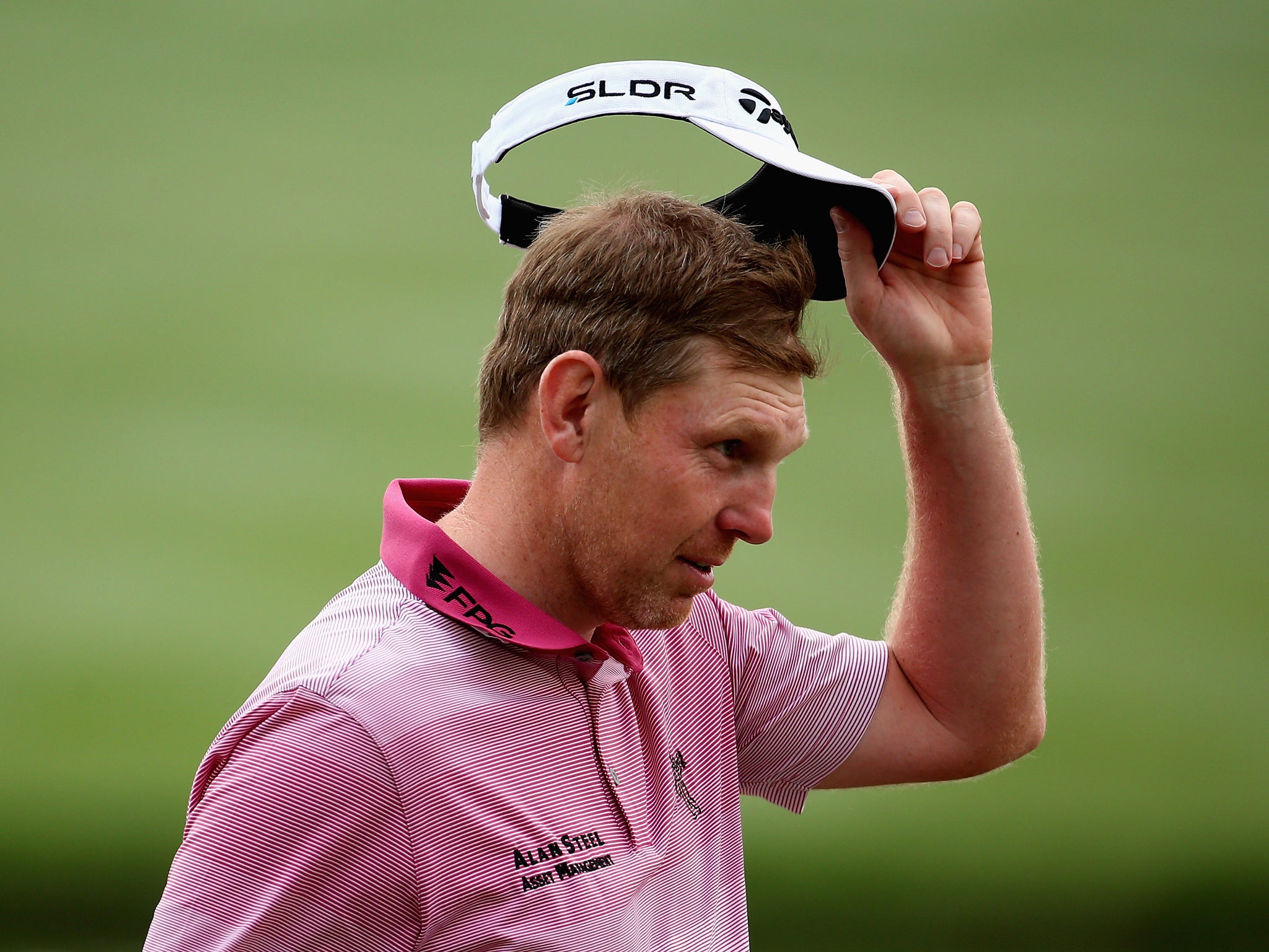 Stephen Gallacher took the lead at the Dubai Desert Classic