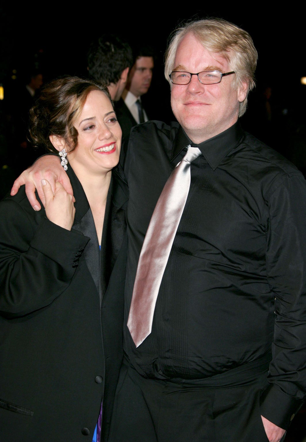 Hoffman with his former partner of 14 years, Mimi O’Donnell, in happier times