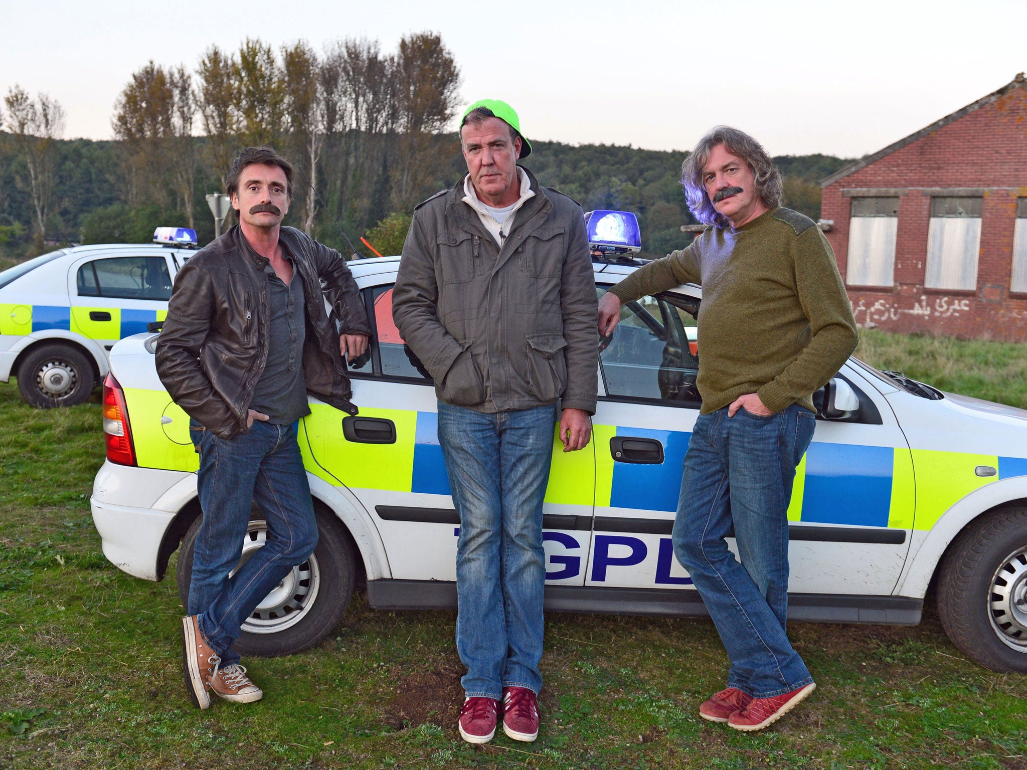 Richard Hammond, Jeremy Clarkson and James May co-host Top Gear