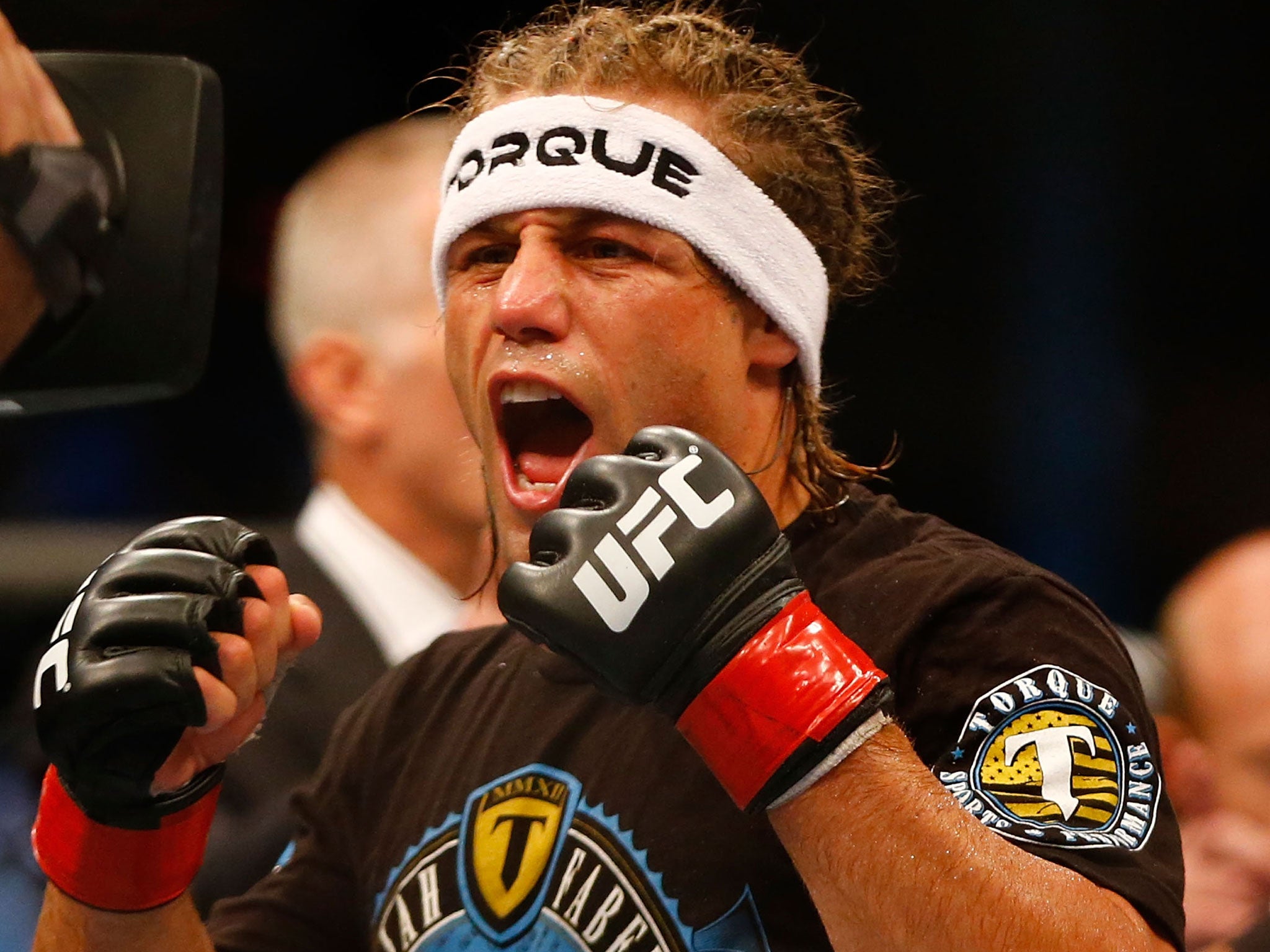 Urijah Faber filled in for recently re-injured Dominic Cruz to go up against Brazilian Renan Barao