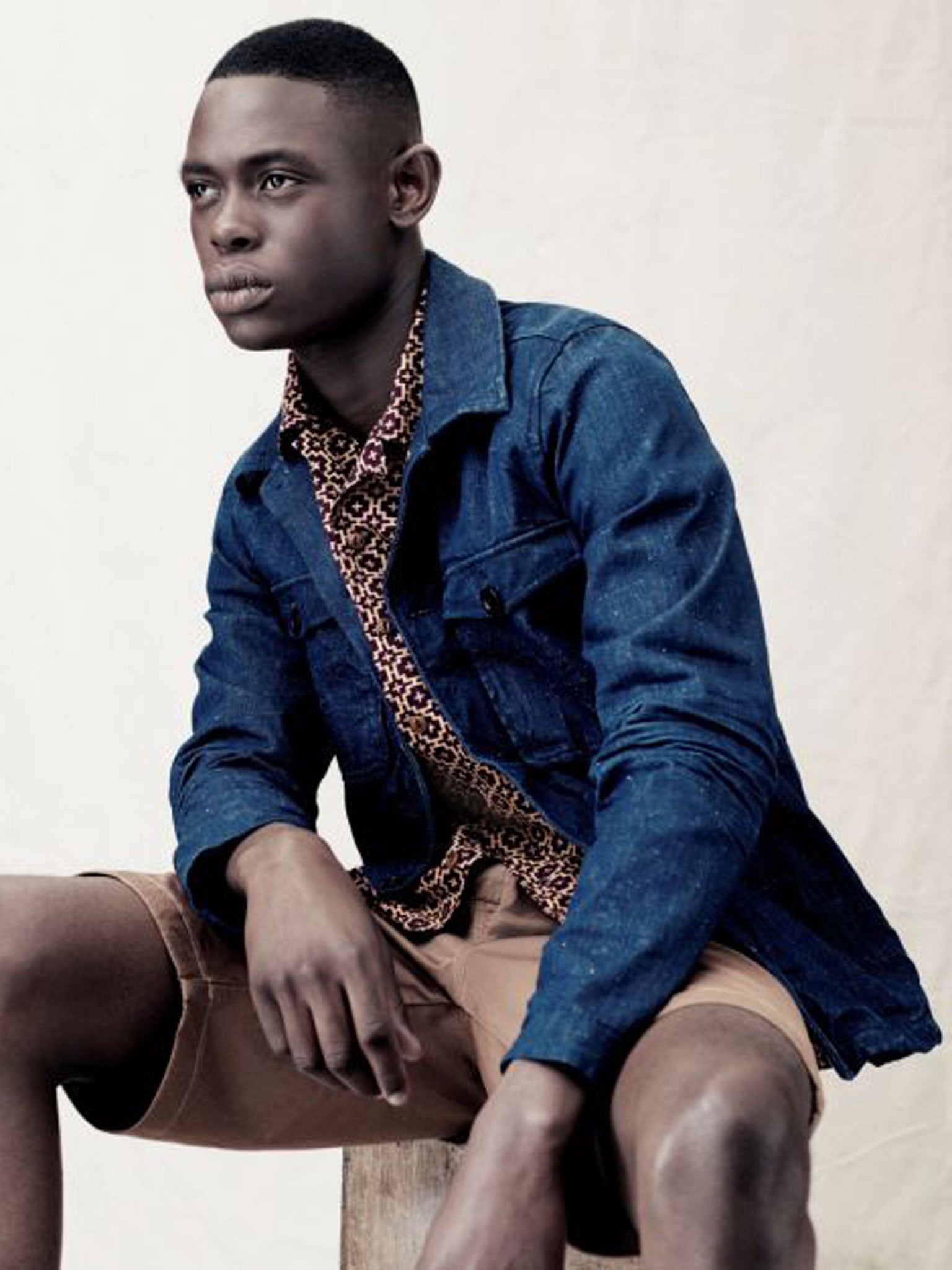 Life in full colour: Model wears: jacket £125, shirt £40, shorts £45, all John Lewis & Co, johnlewis.com