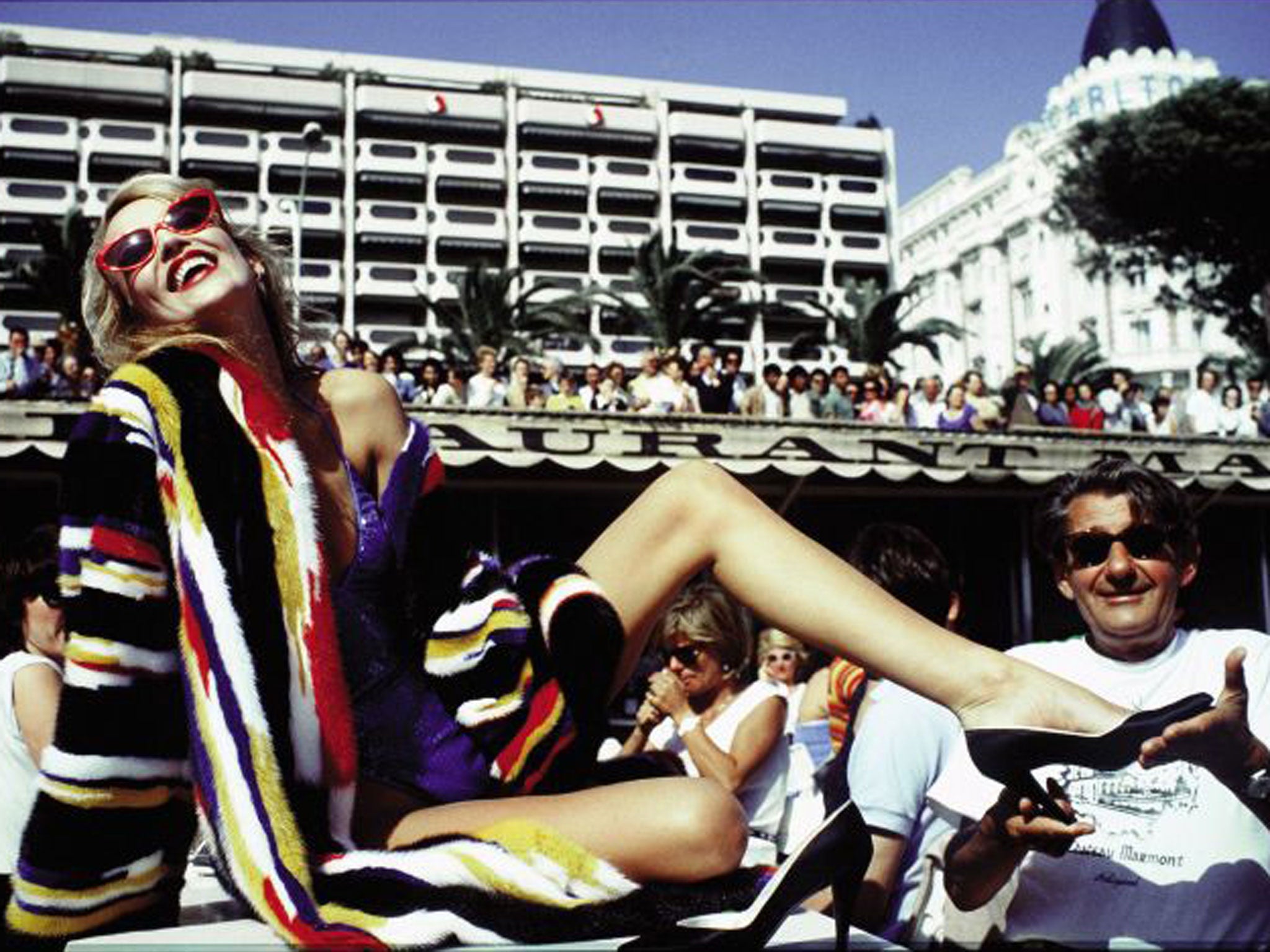 Jerry Hall and Helmut Newton (1983)