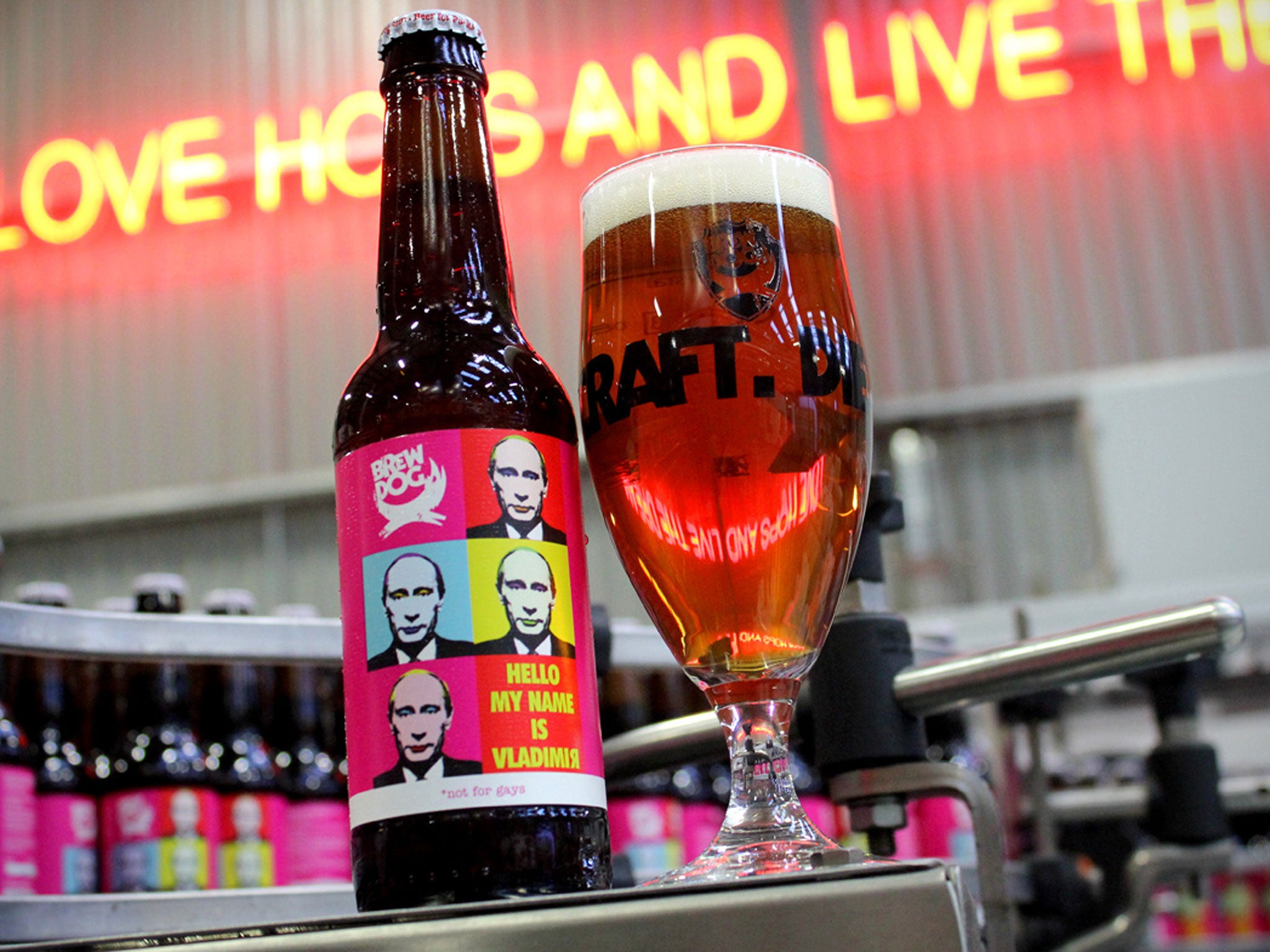 A Scottish brewery has launched a ‘not for gays' beer in protest at Vladimir Putin’s so-called anti-gay laws