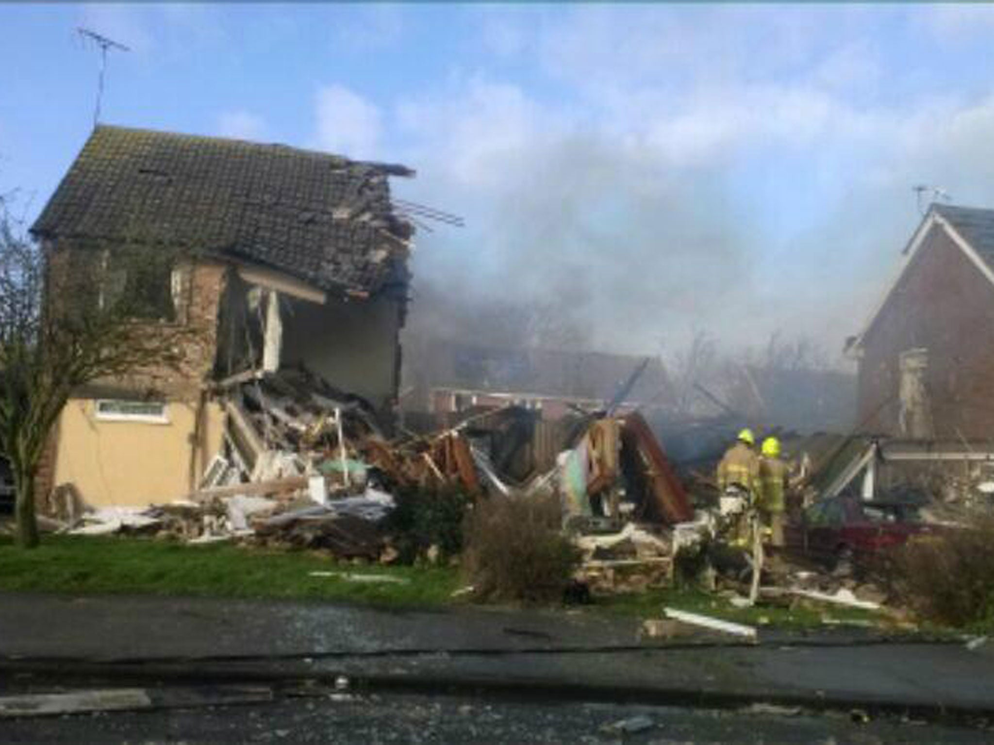 Essex Fire Service tweeted this image, showing the extent of the damage from ground level