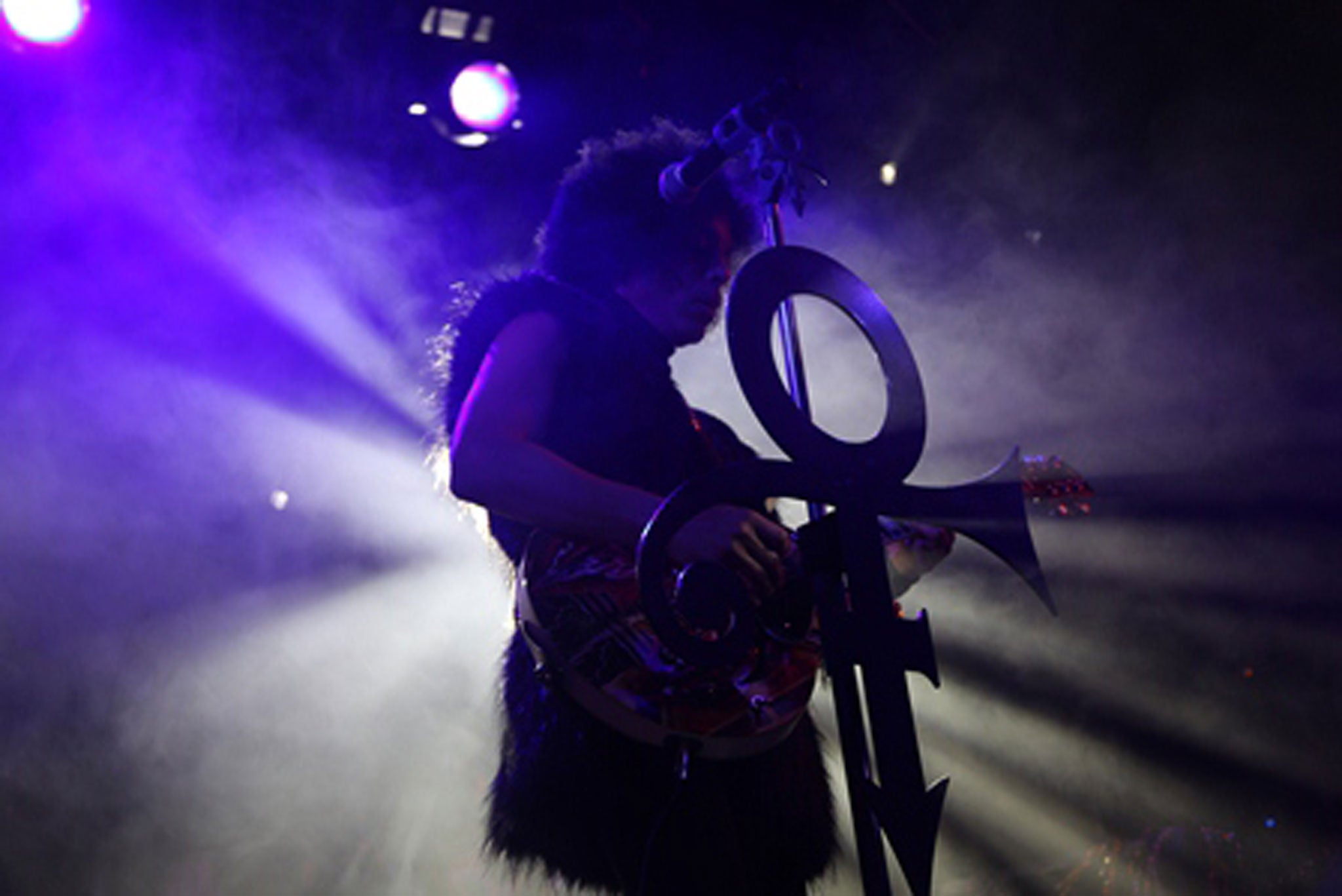 Prince performs during a secret gig at Camden's Electric Ballroom