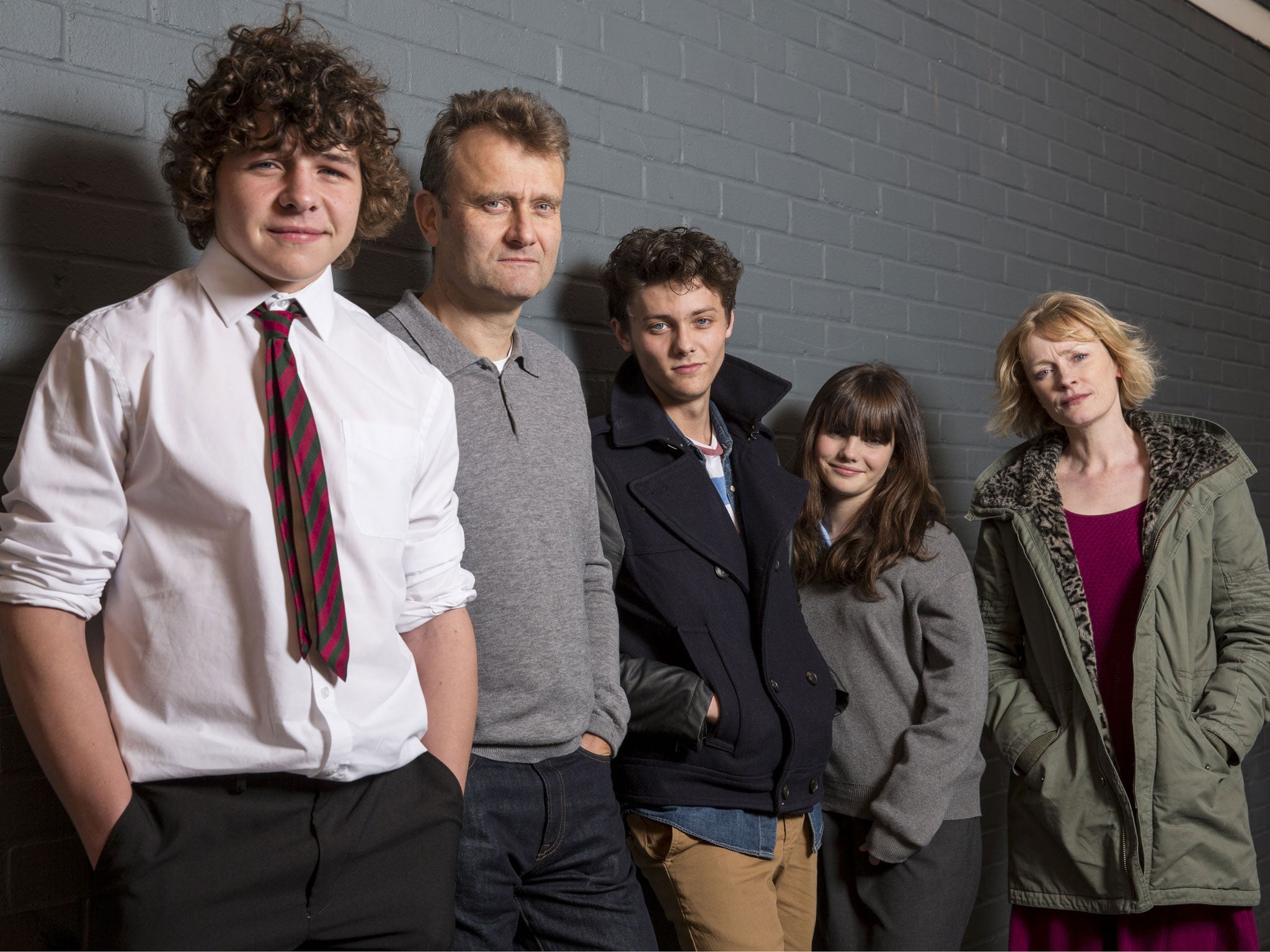 Outnumbered, starring Daniel Roche, Hugh Dennis, Tyger Drew-Honey, Ramona Marquez and Claire Skinner