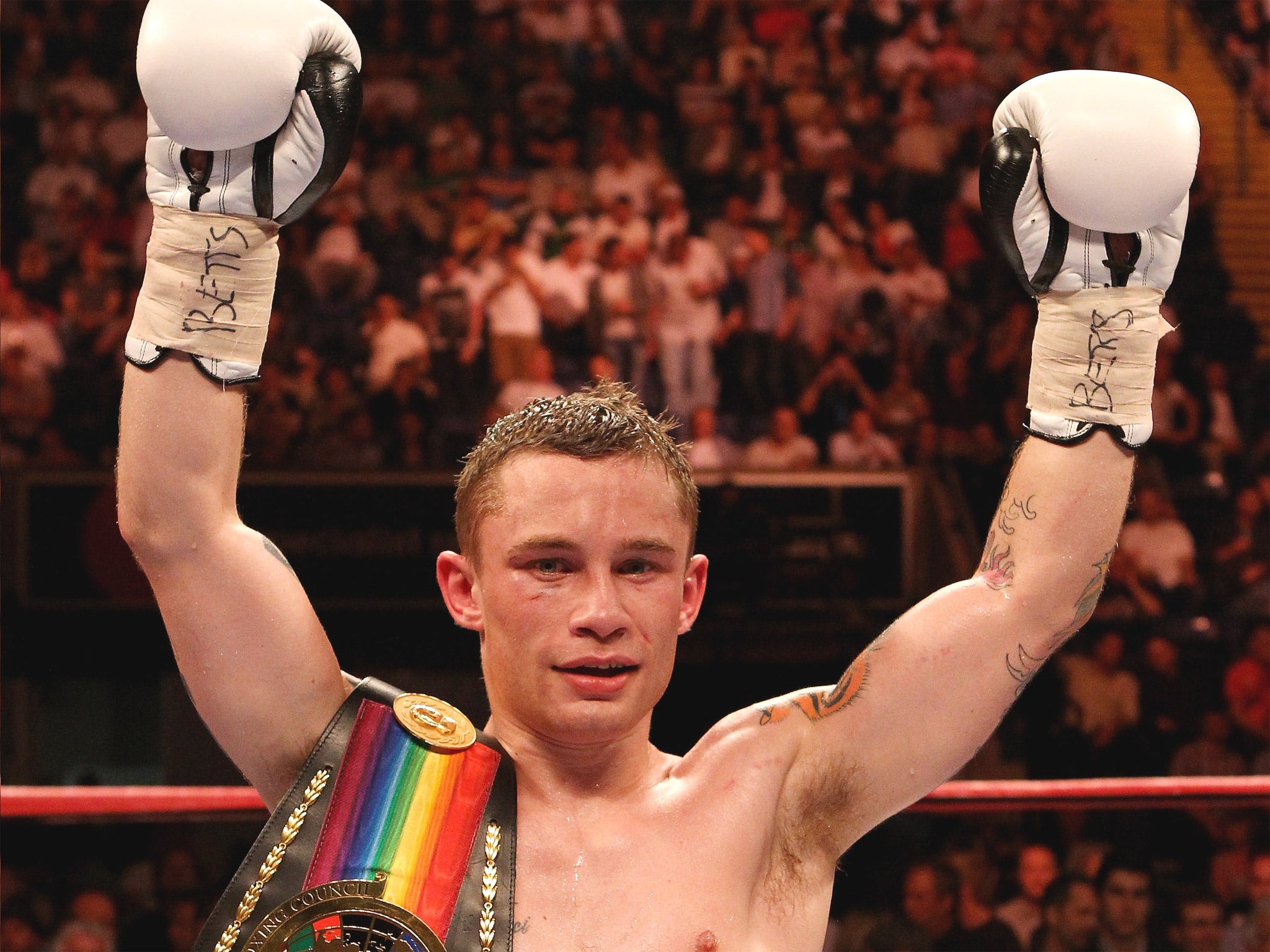 Carl Frampton faces Hugo Cazares on 4 April for a super-bantamweight world-title shot