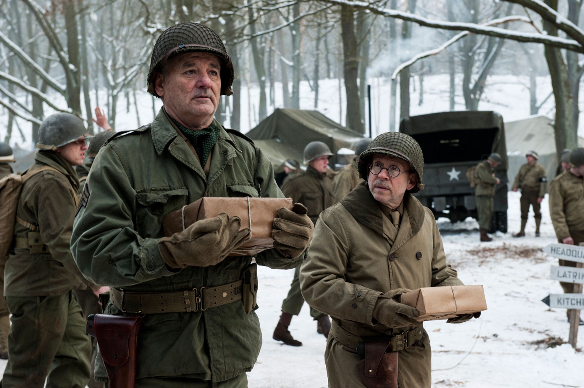 Bob Balaban and Bill Murray in 'The Monuments Men'