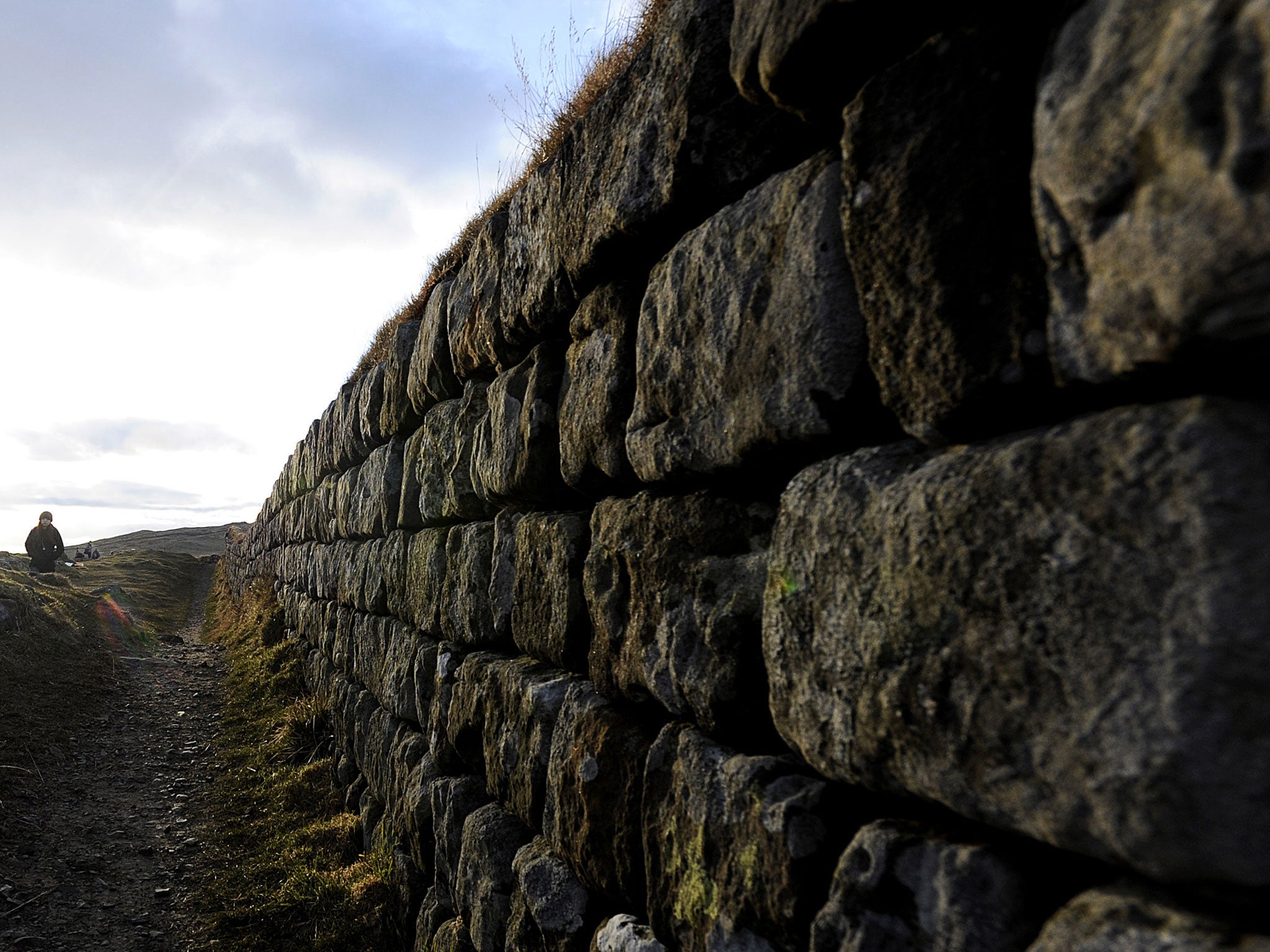 A view from Hadrian's Wall, where Rory Stewart hopes 100,000 Britons will join hands and hug Scotland in the Summer