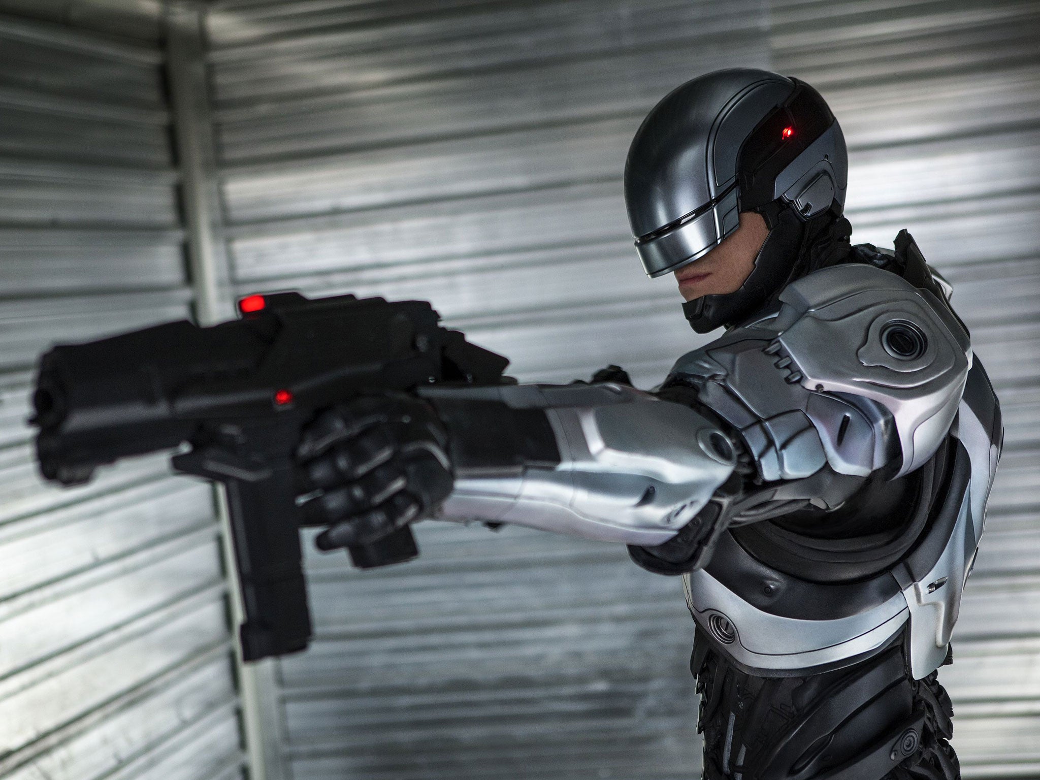 Joel Kinnaman as Alex Murphy in Robocop