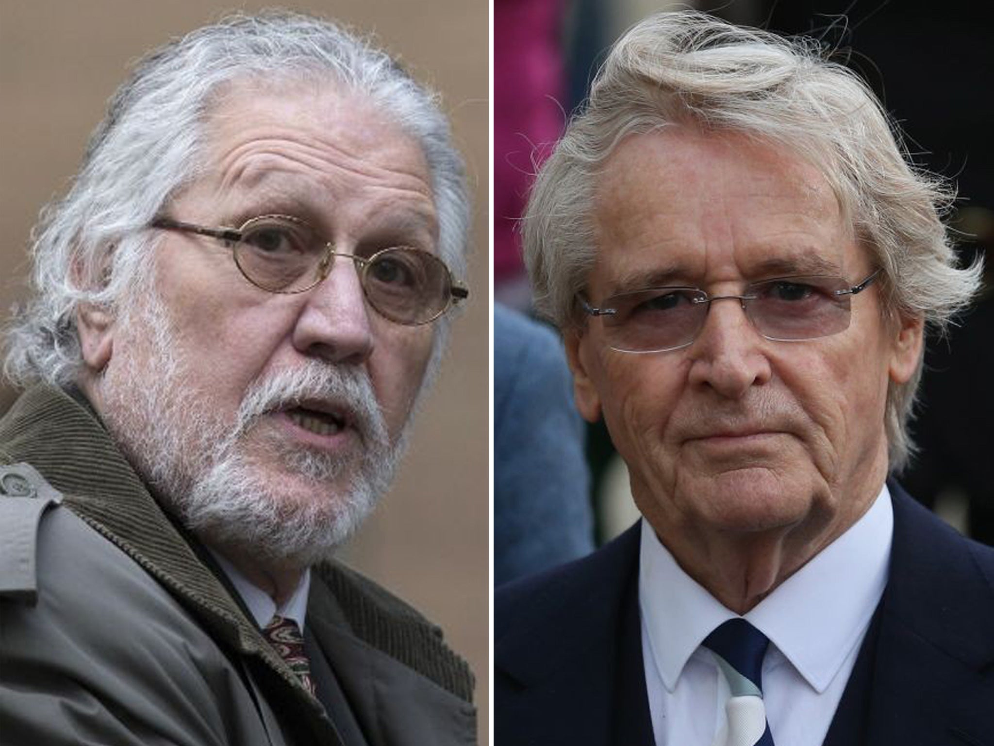 Dave Lees Travis (left): jurors in his trial have been told that the verdicts on William Roache (right) are 'irrelevant'