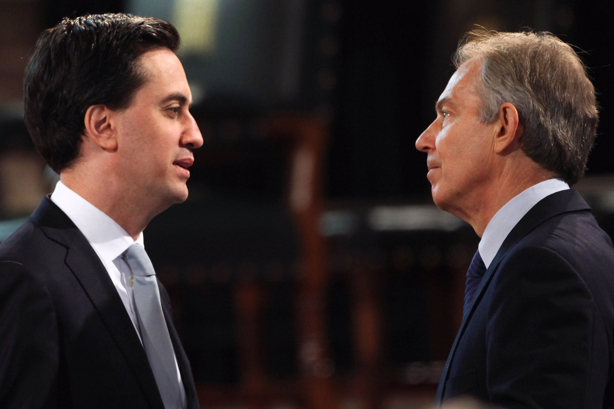 Tony Blair and Ed Miliband