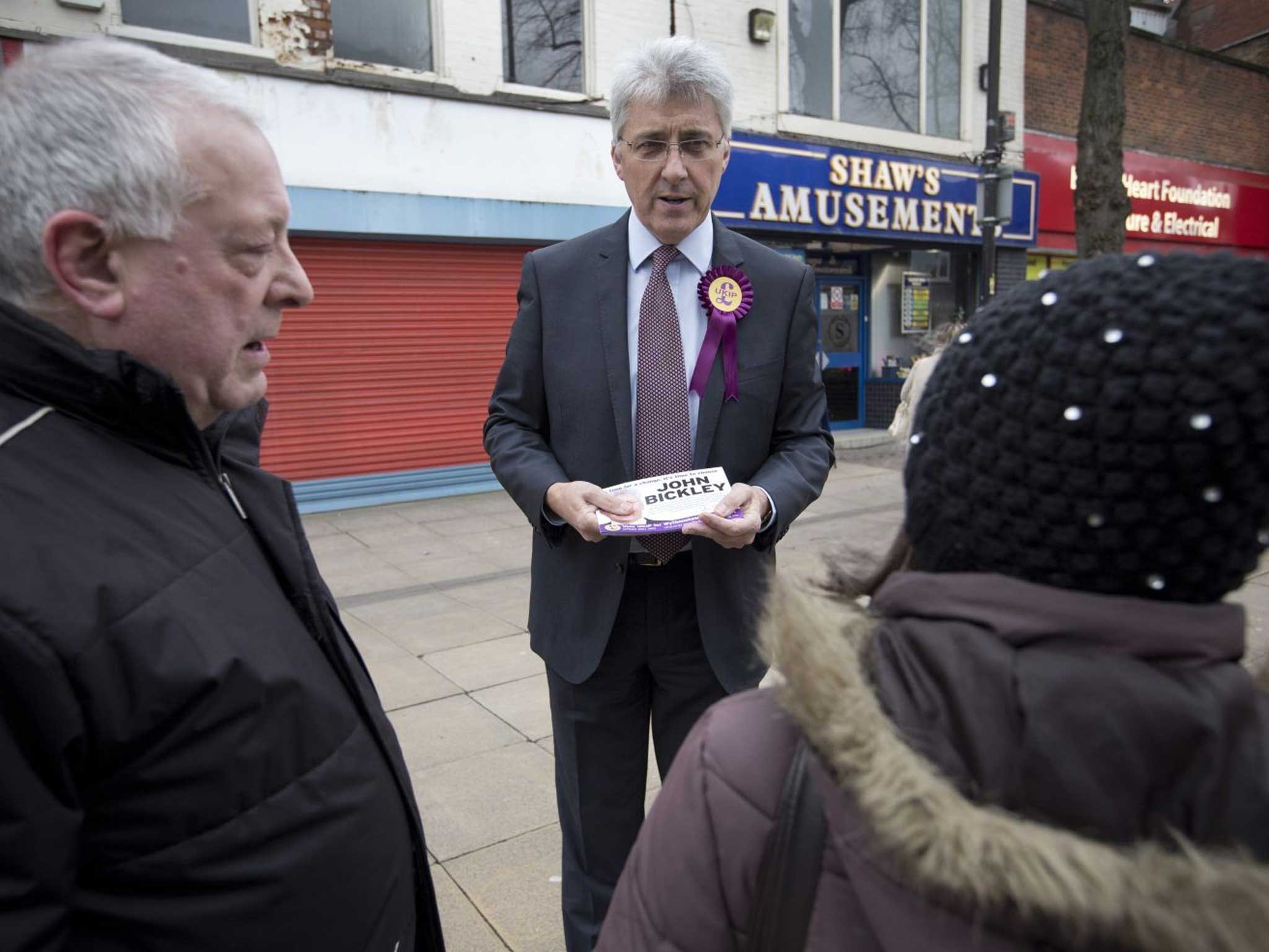 Ukip’s John Bickley canvassing locals