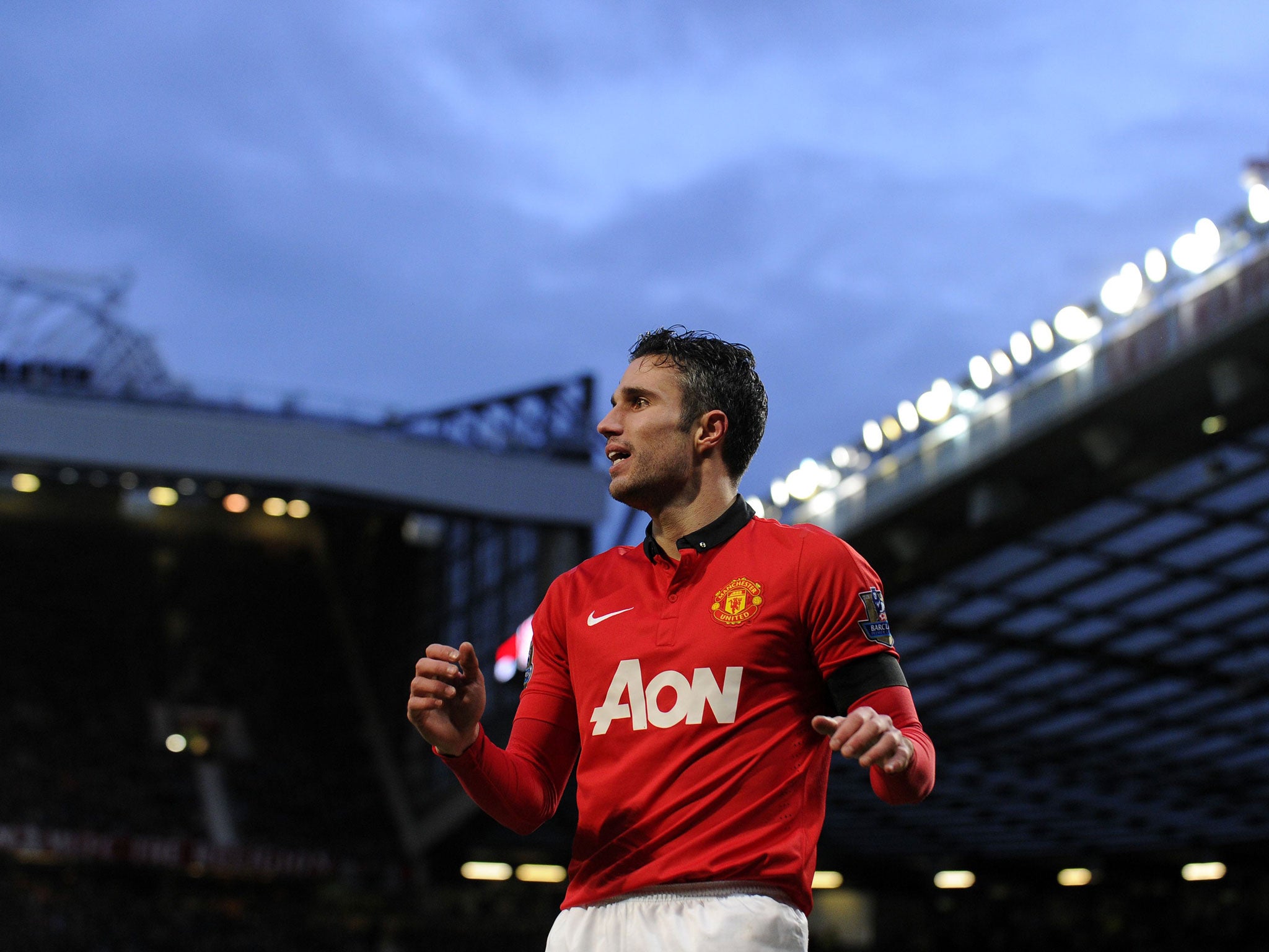 Manchester United's Dutch striker Robin van Persie