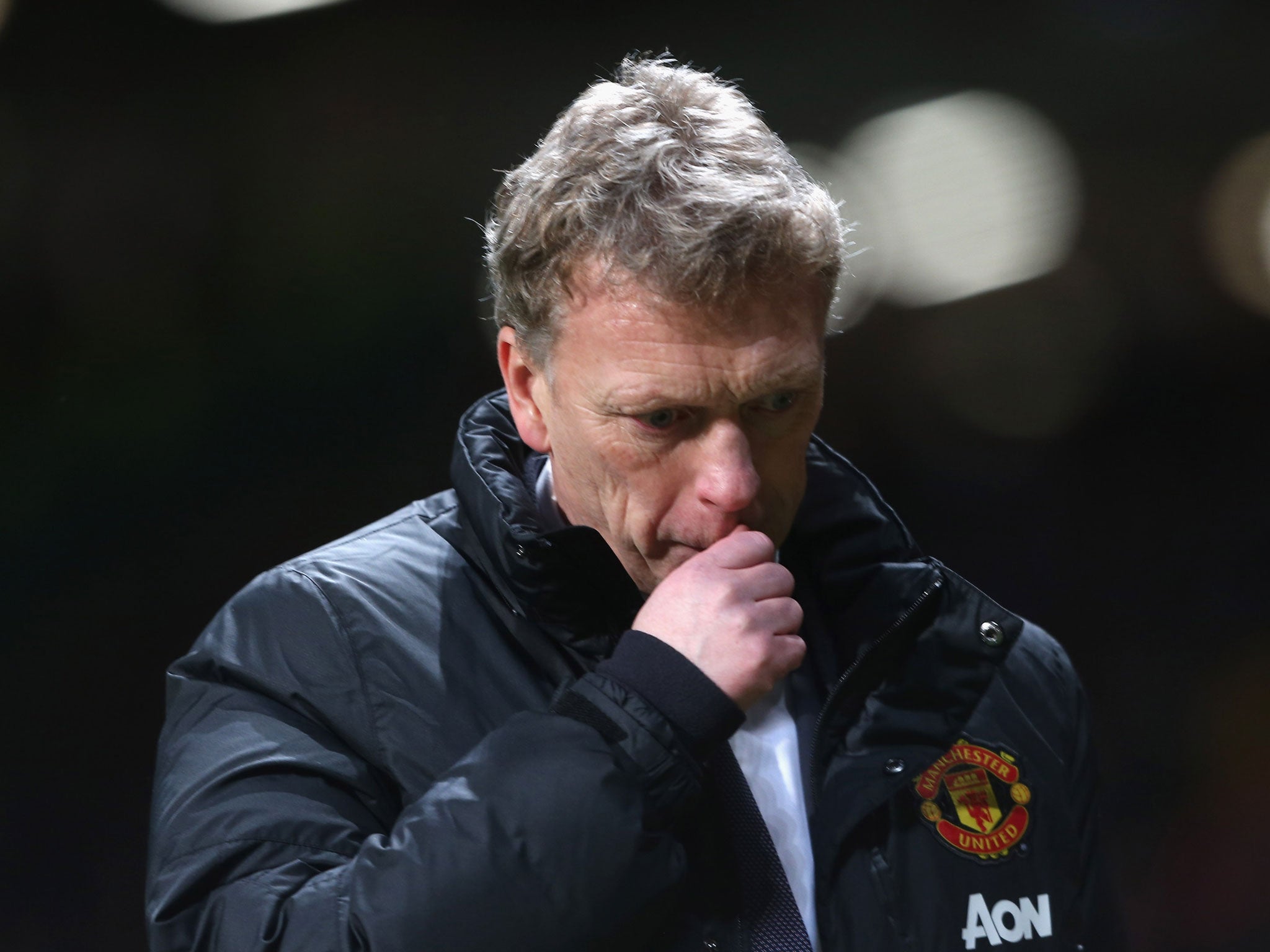 David Moyes reacts to Manchester United's 2-2 draw with Fulham on Sunday