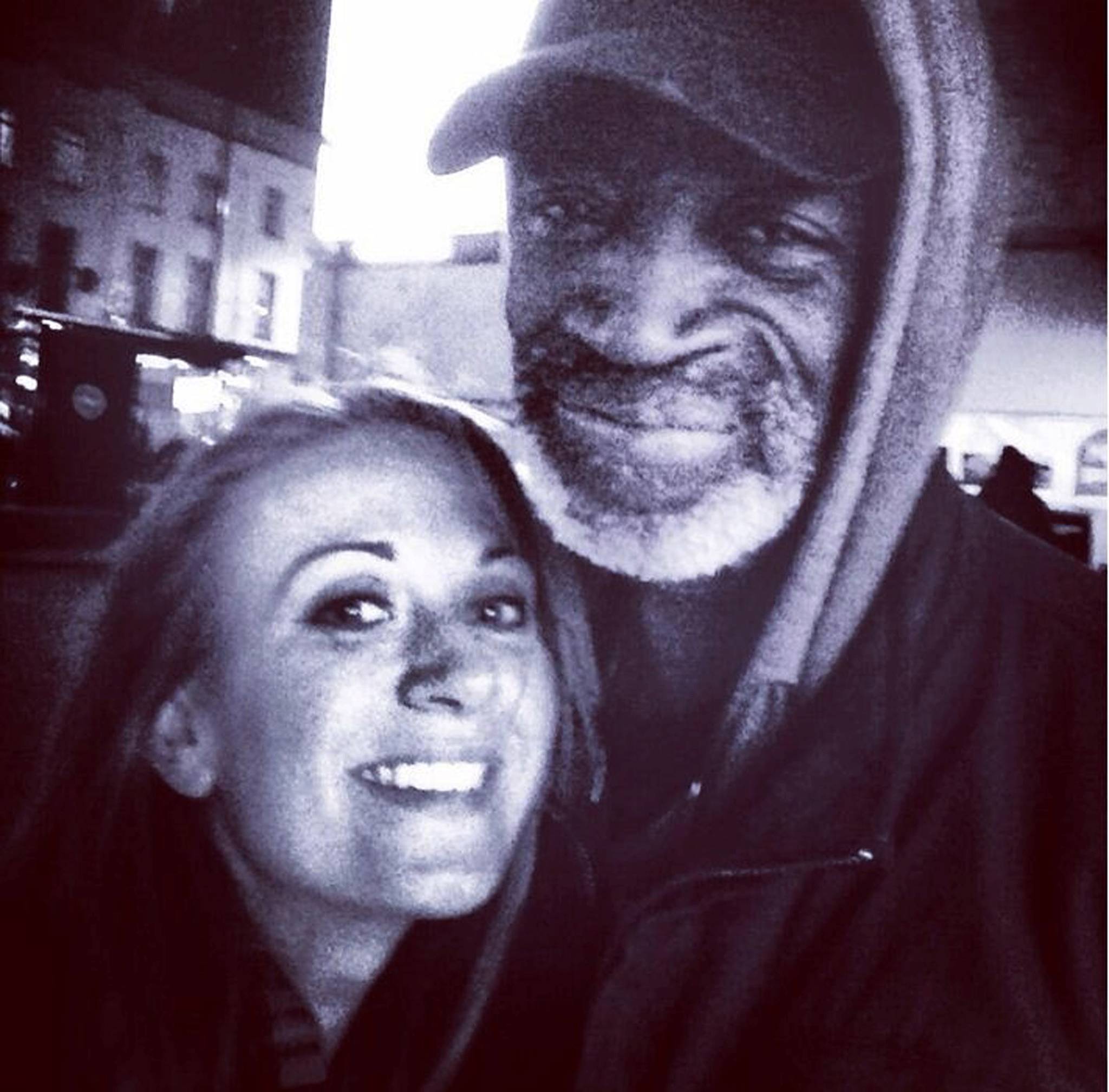 Jenny Baker posted a picture of herself with Michael on Twitter