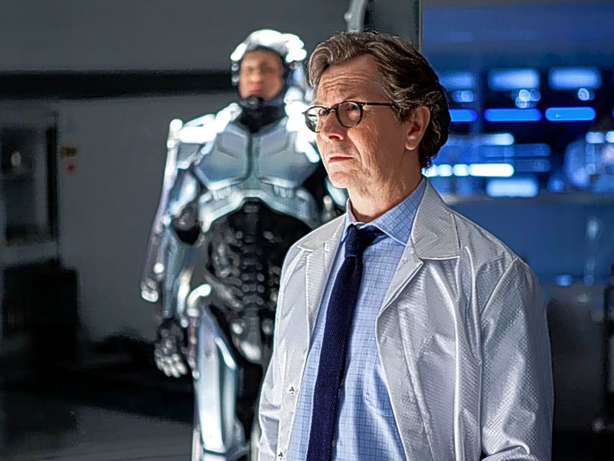 Bionic man: Gary Oldman in 'RoboCop'