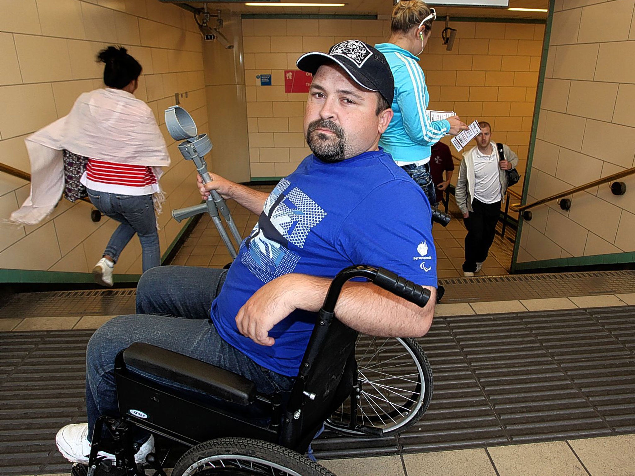 The Independent journalist James Moore pictured outside Mile End underground station in east London