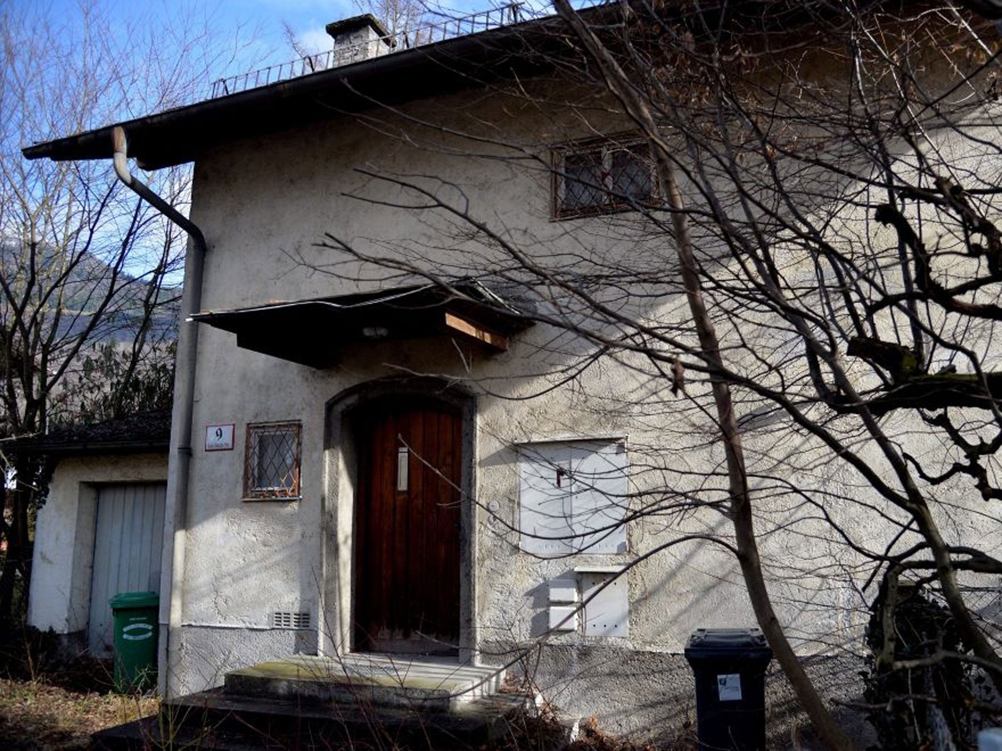 An exterior view of the house of art collector Cornelius Gurlitt in Salzburg Aigen, Austria. His collection includes paintings by Monet, Renoir and Picasso.