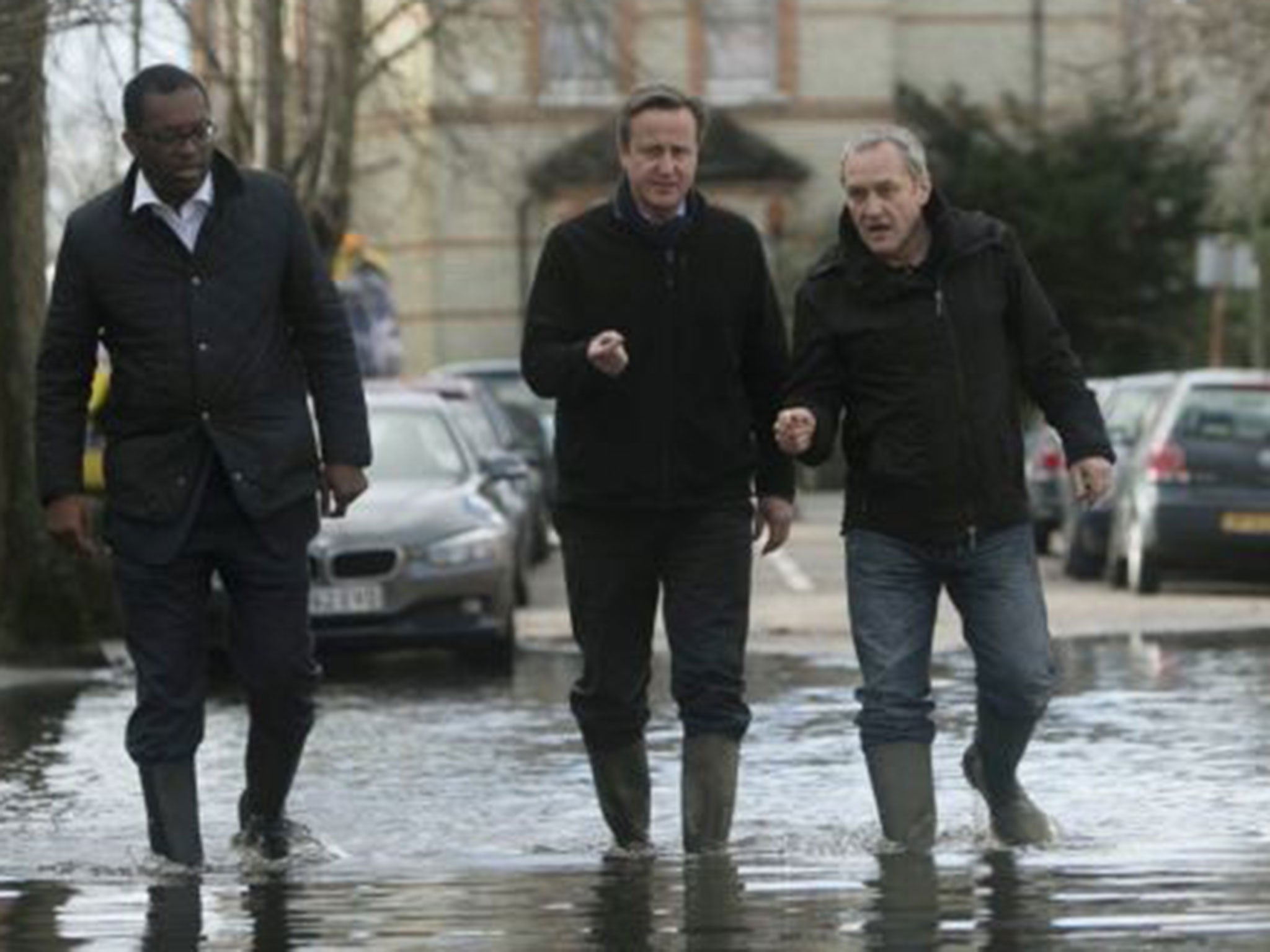 David Cameron in Guildford Street in Staines-upon-Thames